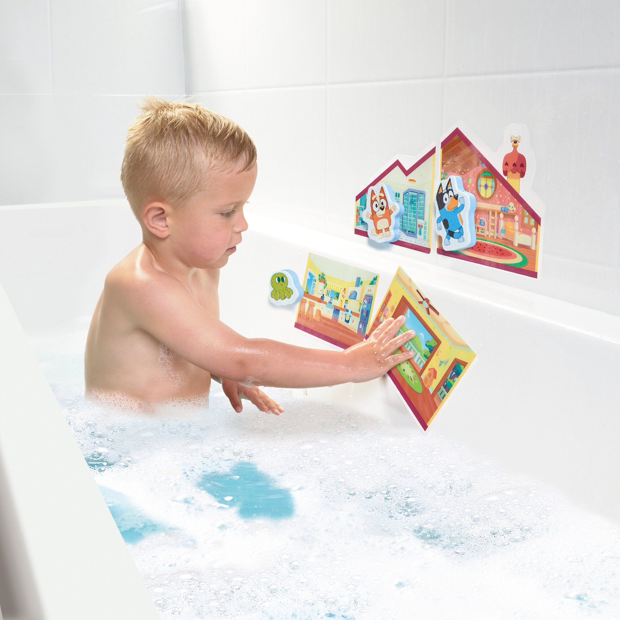 Tomy Toomies Playdate at Blueys Bath Sticker Set