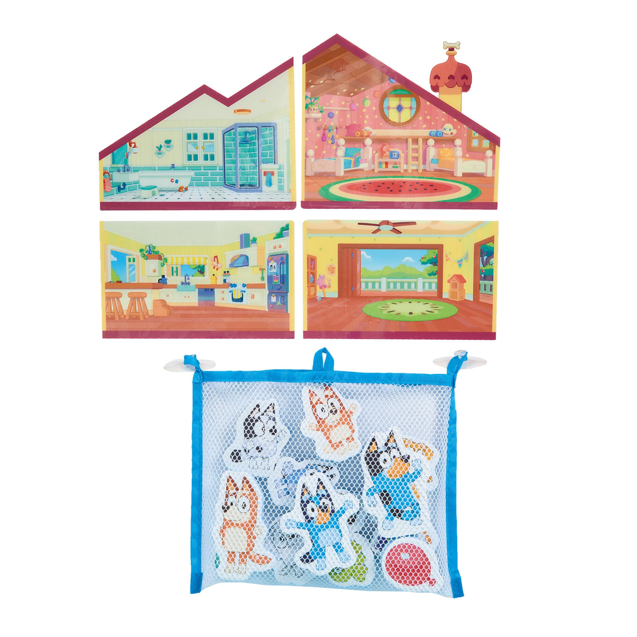 Tomy Toomies Playdate at Blueys Bath Sticker Set