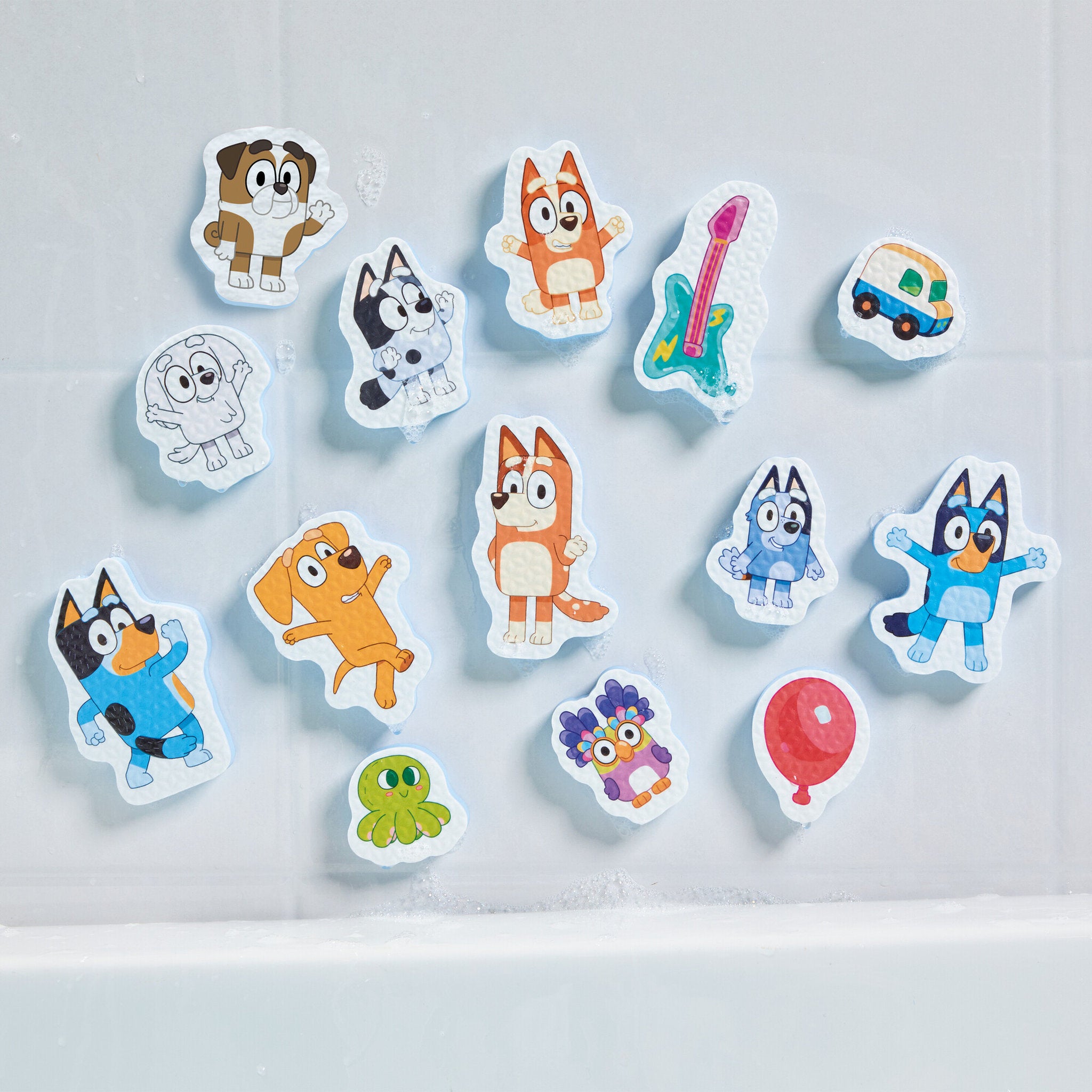 Tomy Toomies Playdate at Blueys Bath Sticker Set
