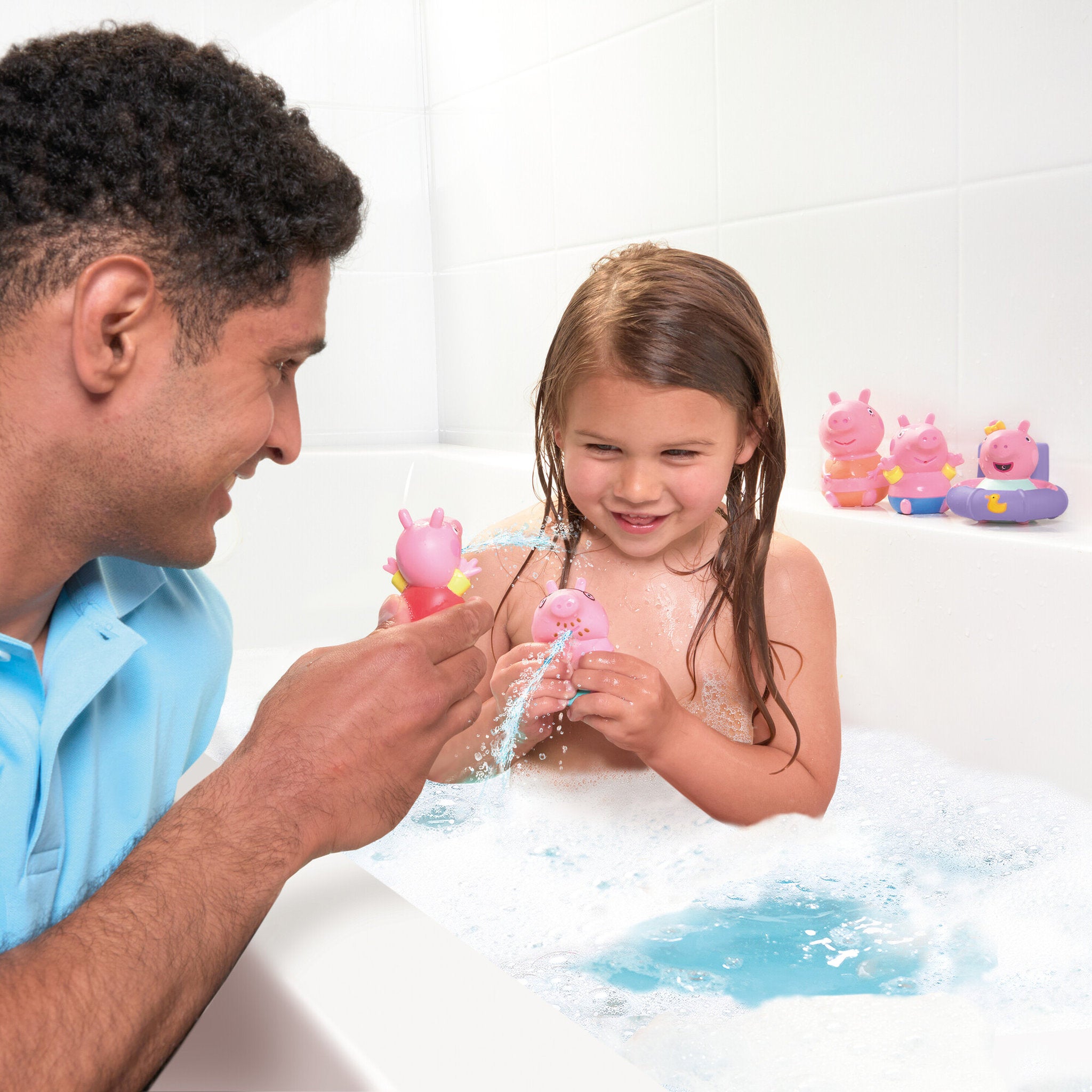 TOMY Toomies Peppa Pig Family Bath Squirters 5 Pack