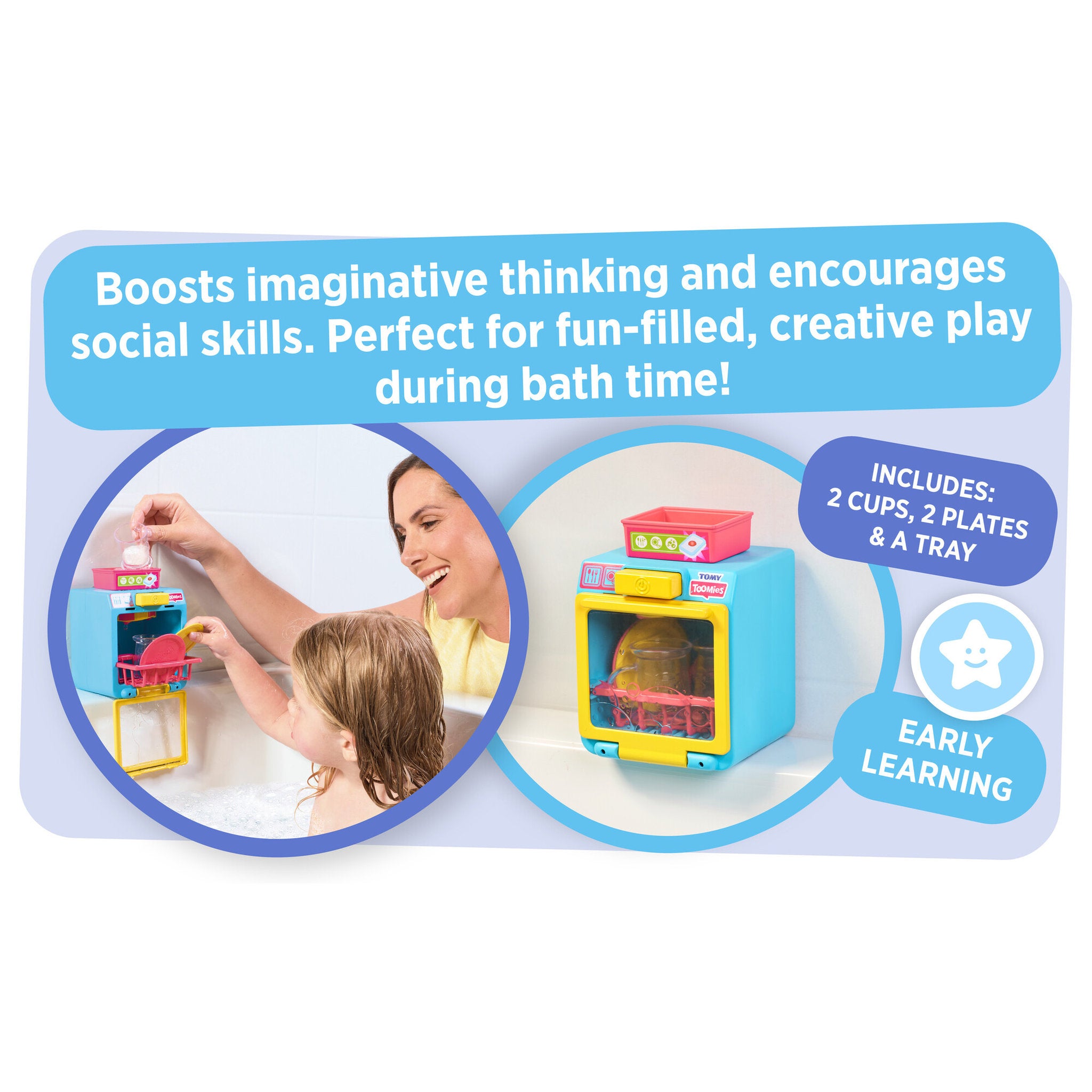 TOMY Toomies Spin & Splash Dishwasher