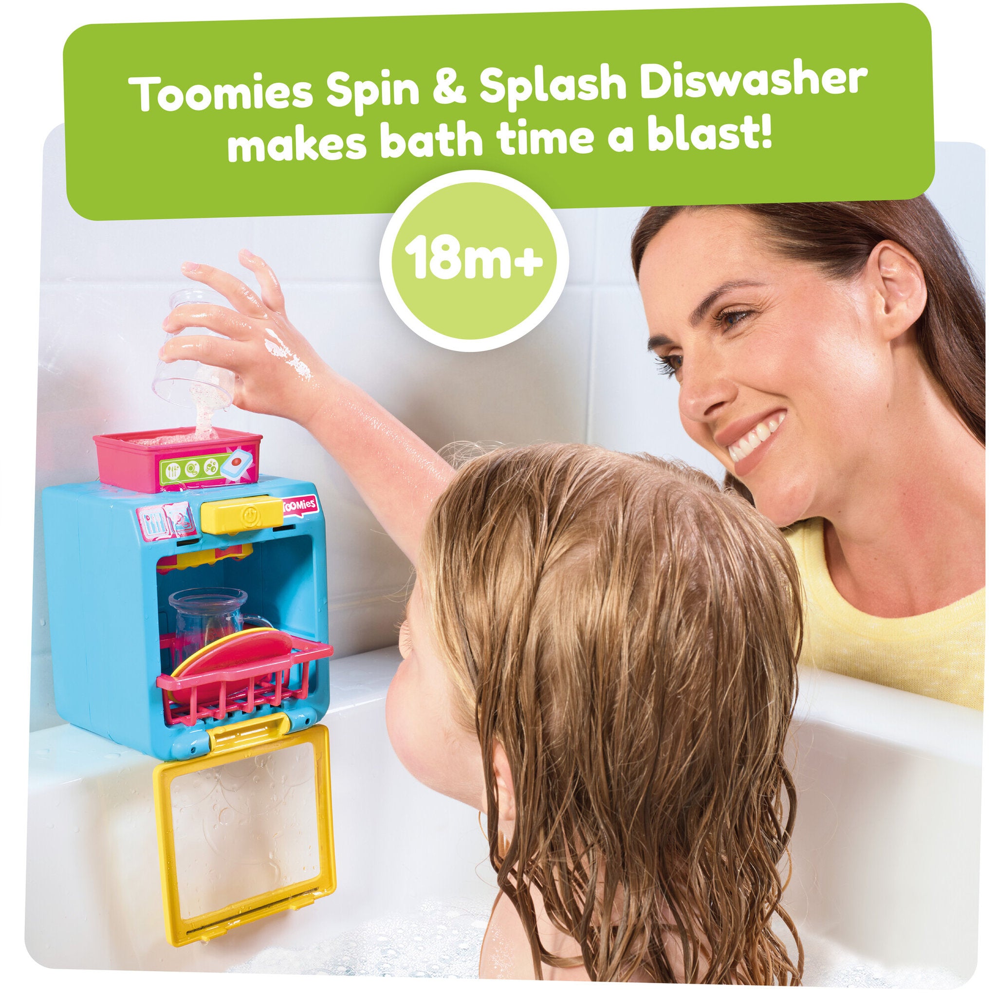 TOMY Toomies Spin & Splash Dishwasher
