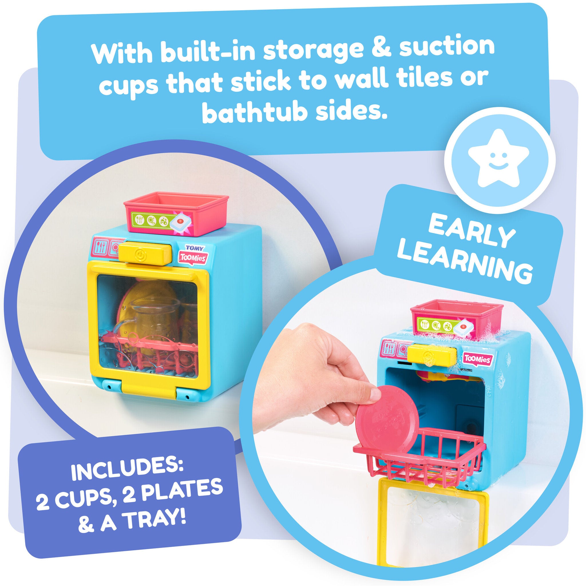 TOMY Toomies Spin & Splash Dishwasher