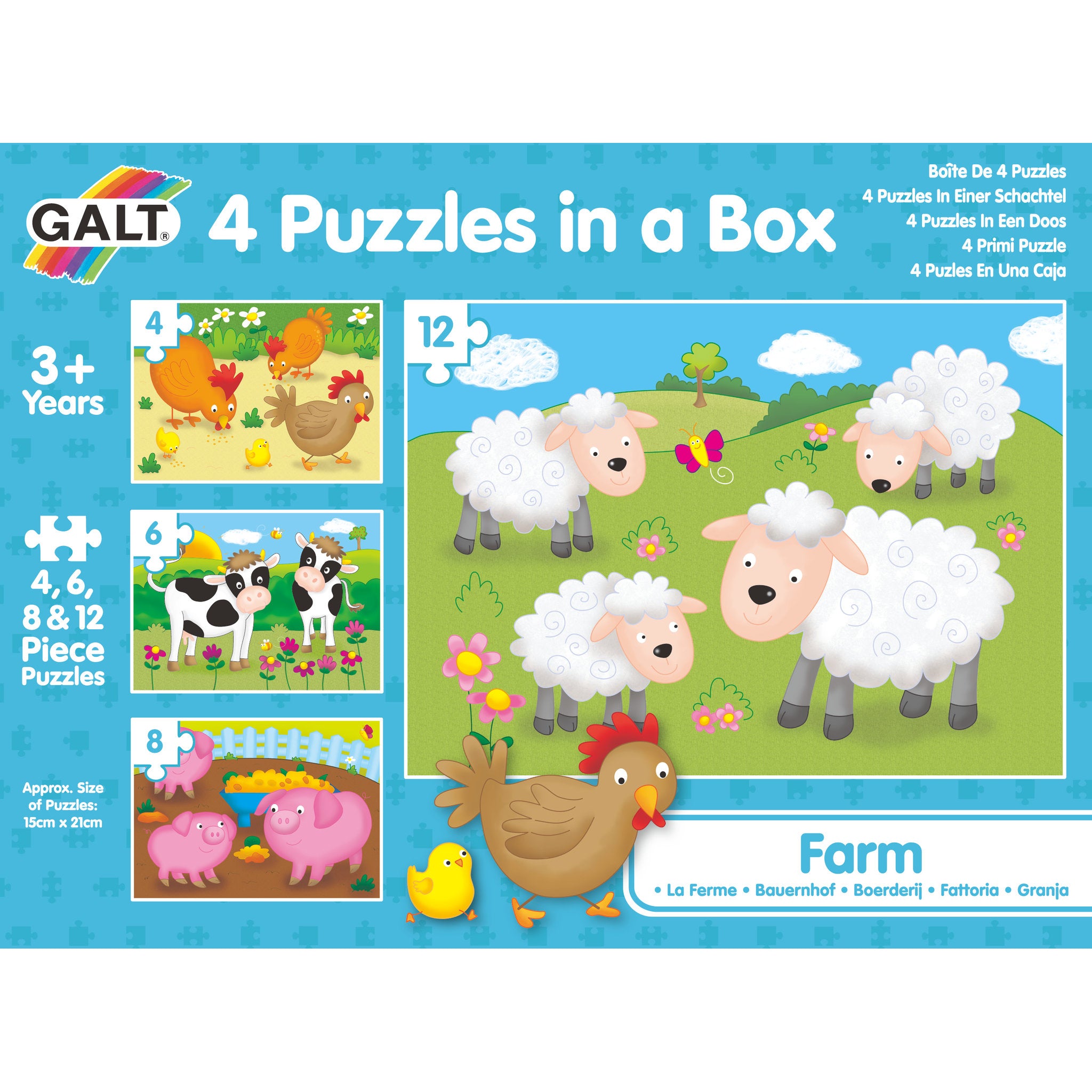 GALT 4 Puzzles In A Box - Farm