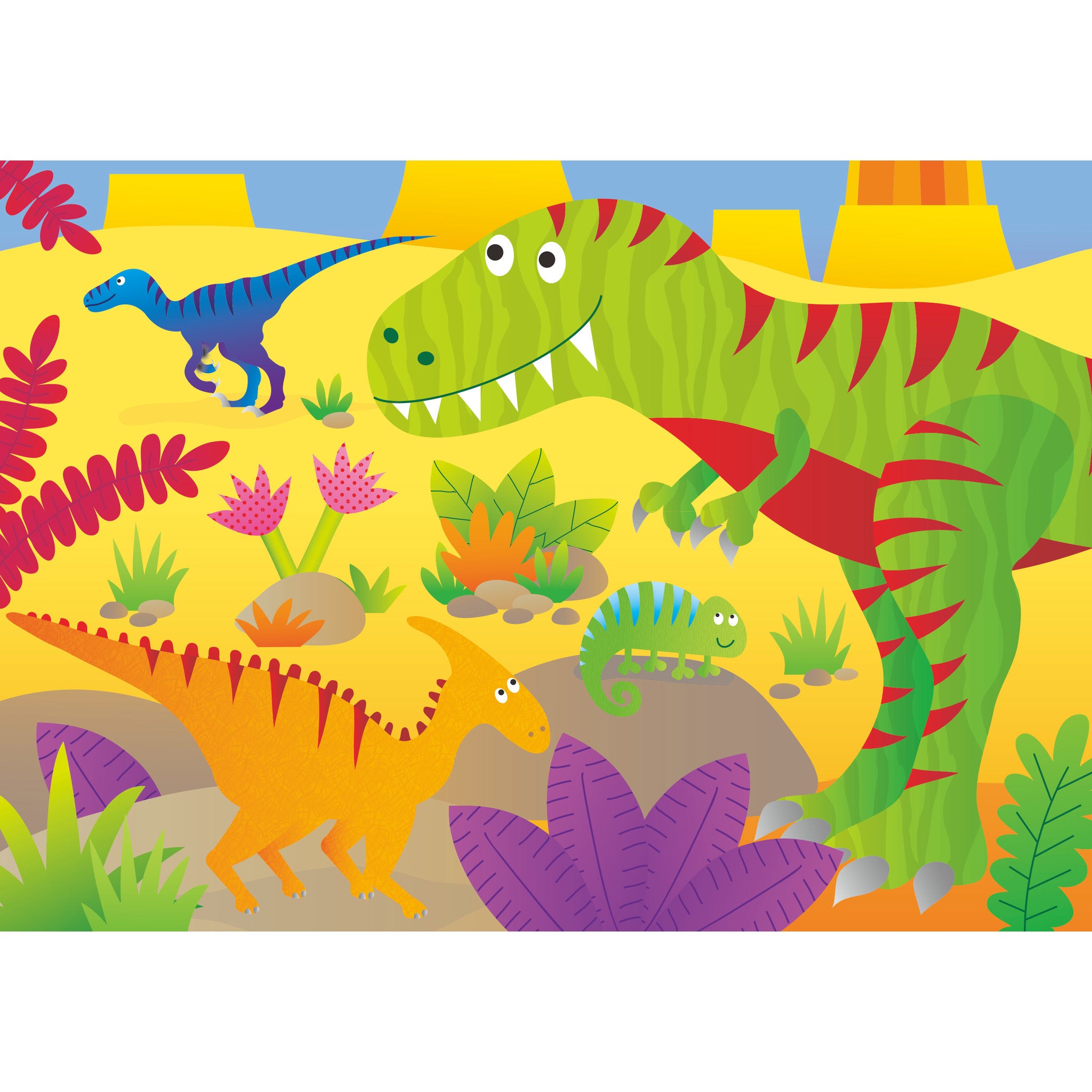 GALT 4 Puzzles In A Box - Dinosaurs