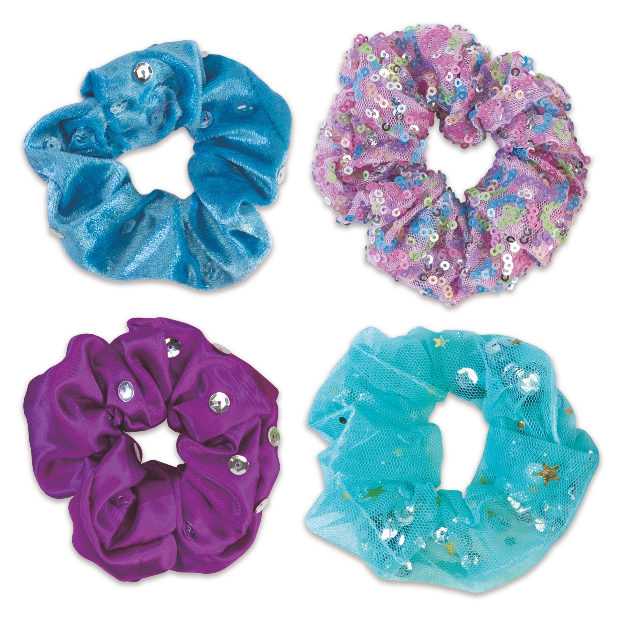GALT Sparkly Scrunchies