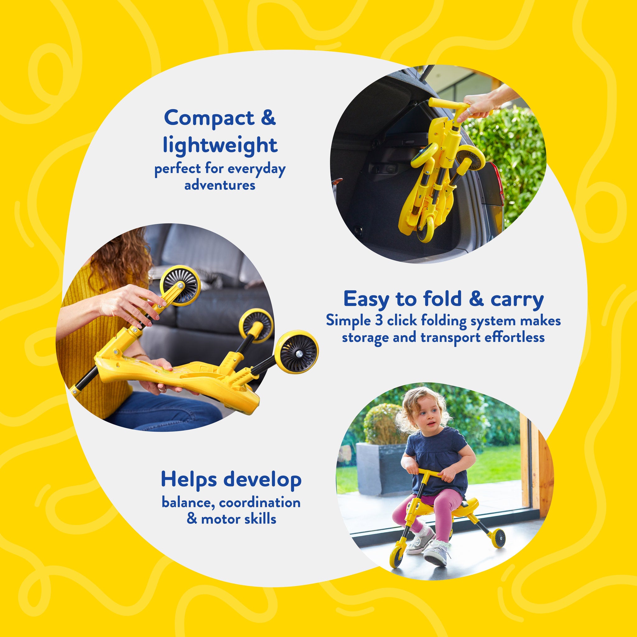 Scuttle Bug Bumble Bee Tricycle - Yellow/Black