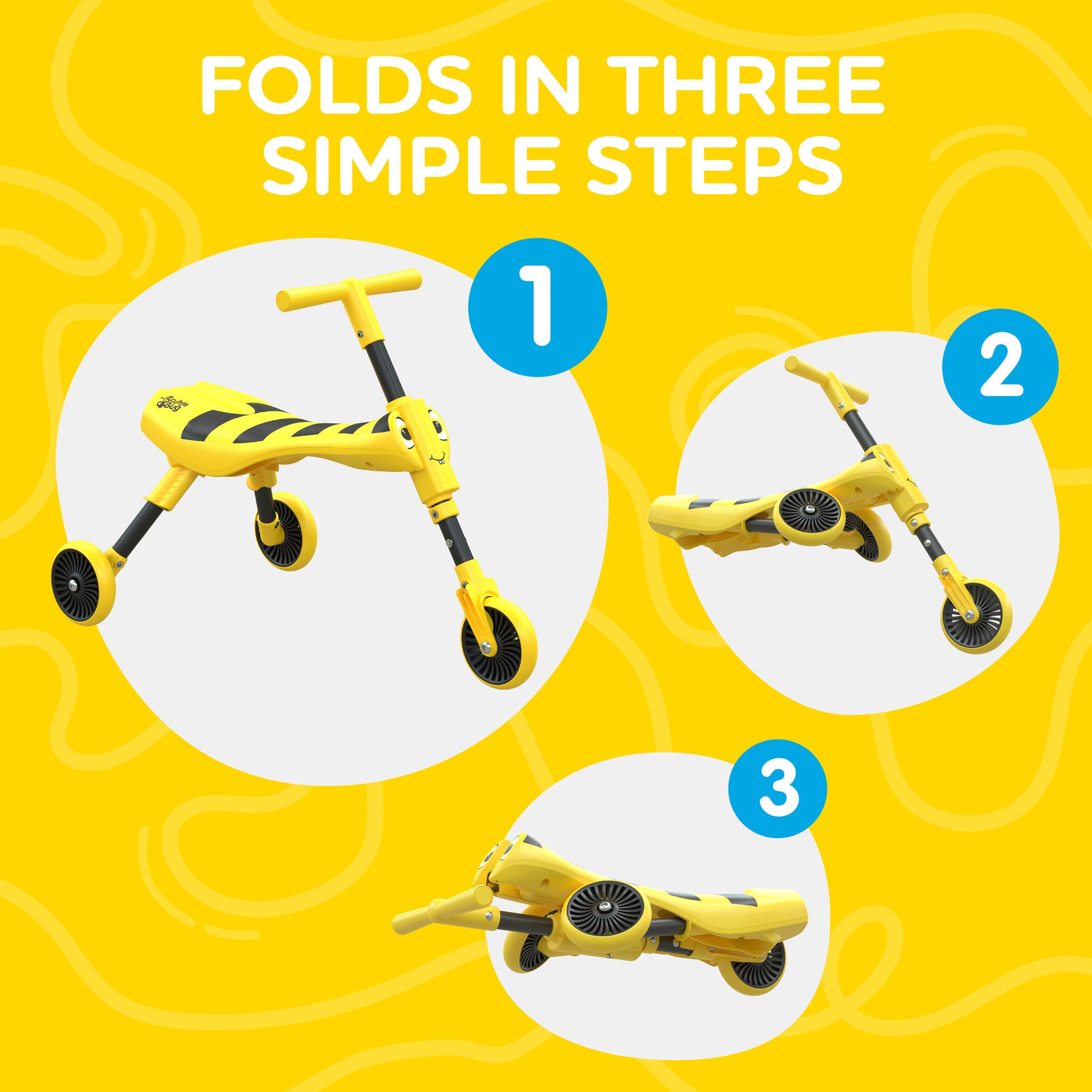 Scuttle Bug Bumble Bee Tricycle - Yellow/Black