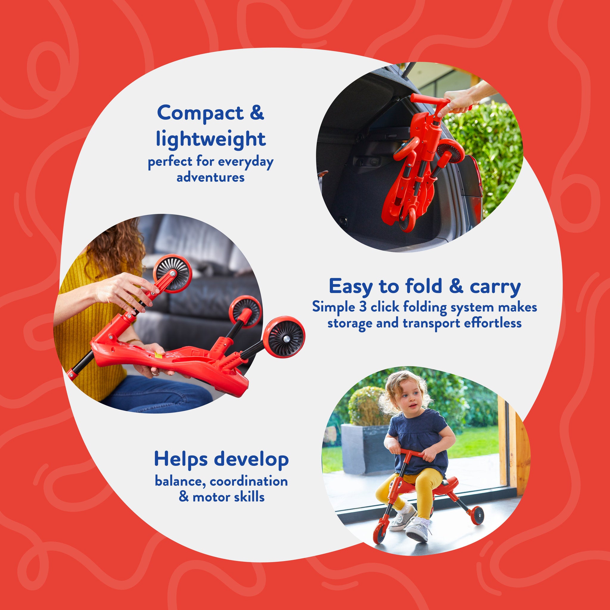 Scuttle Bug Beetle Tricycle - Red/Black