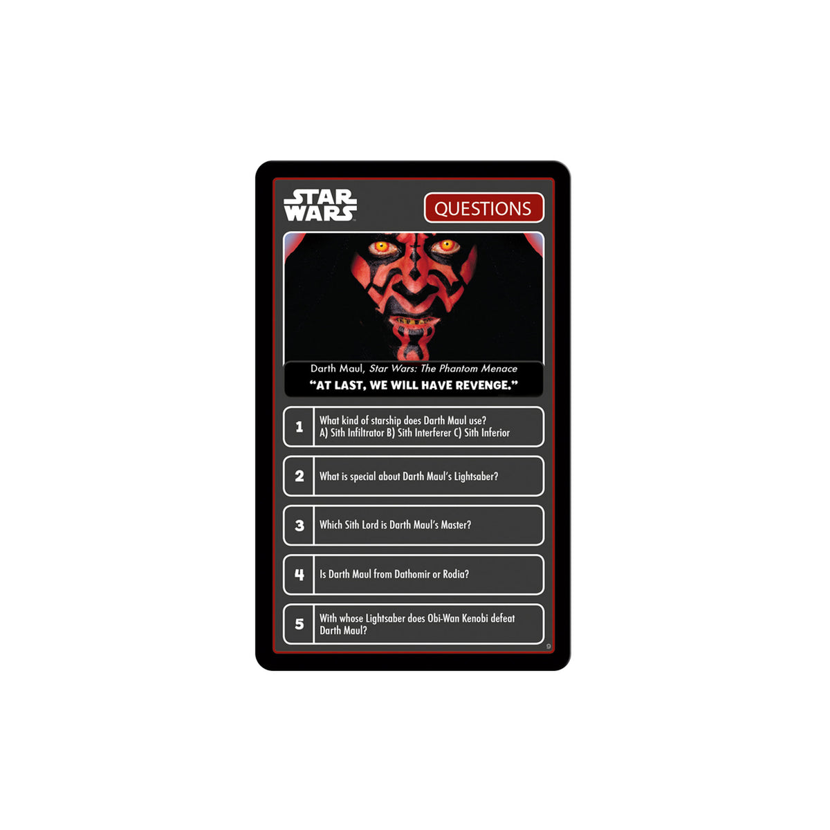Top Trumps Quiz Star Wars