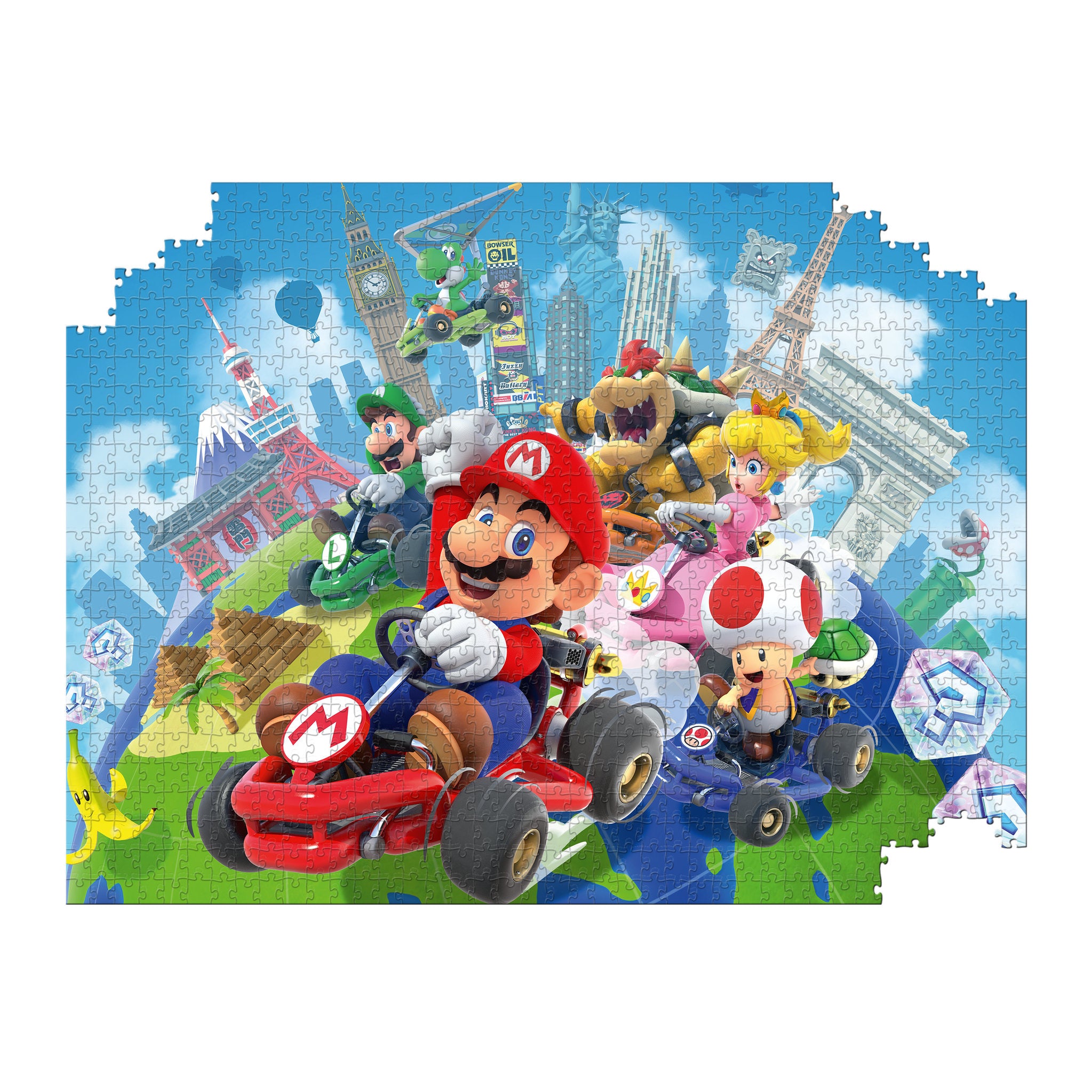 Super Mario Mario Kart Around the World 1000 Piece Puzzle