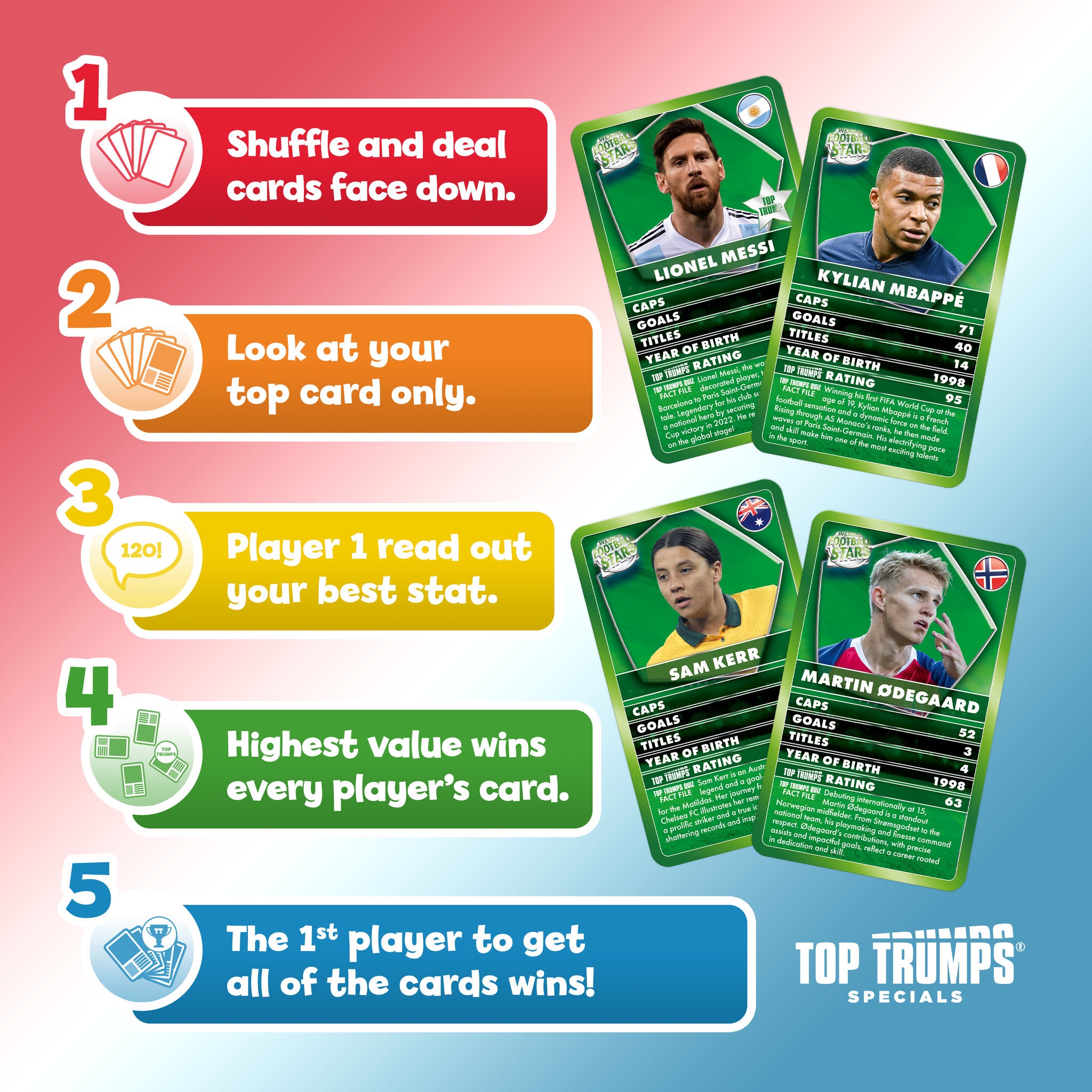 Top Trumps Classics World Football Stars Card Game