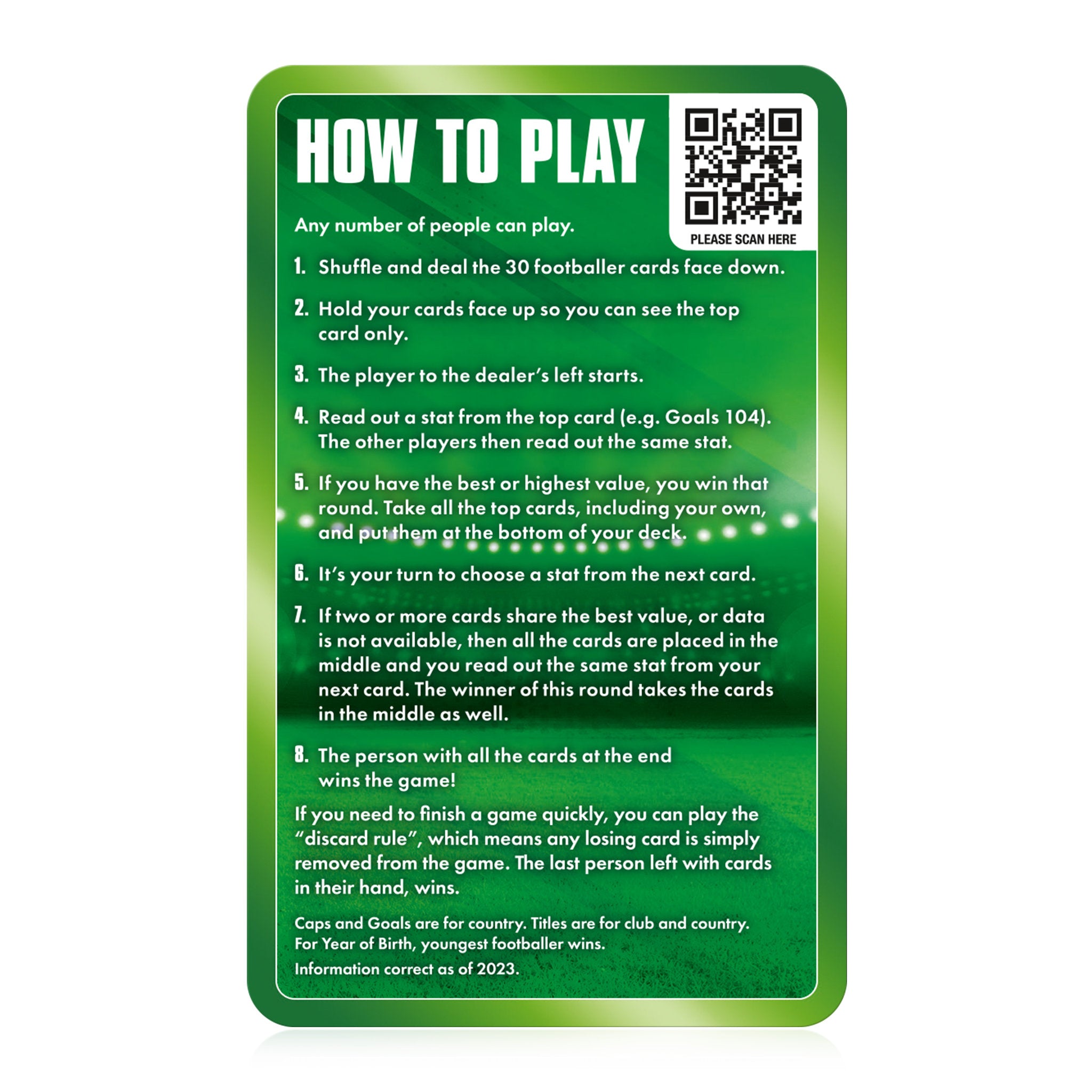 Top Trumps Classics World Football Stars Card Game
