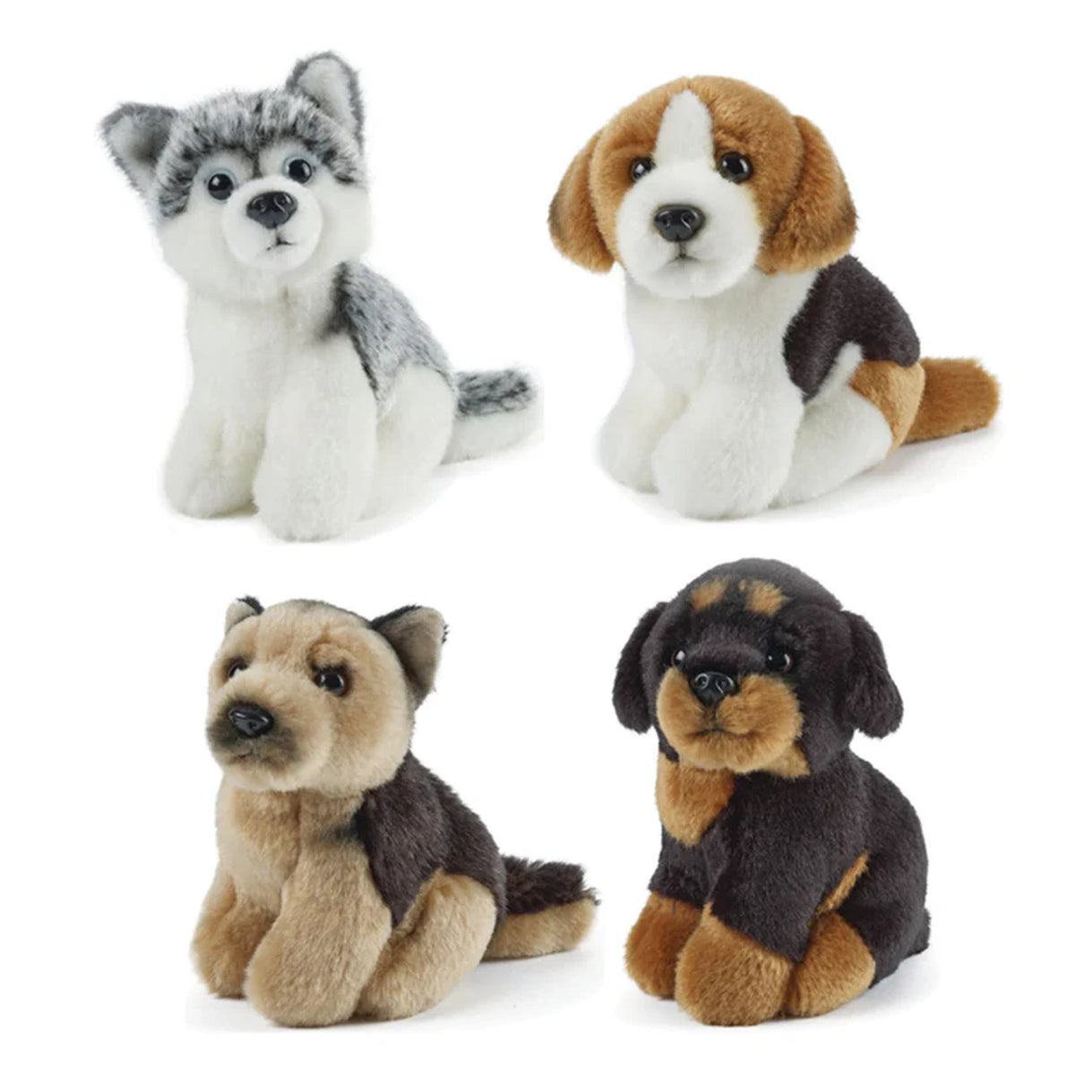 Living Nature 5 Inch Plush Miniature Dogs Assorted Styles