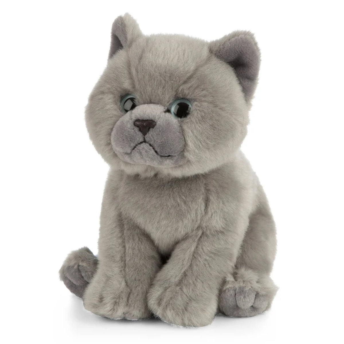 Living Nature  6 Inch Plush British Grey Shorthair Kitten