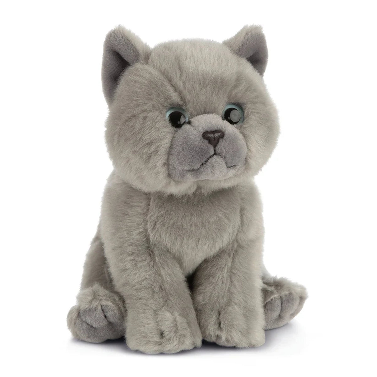 Living Nature  6 Inch Plush British Grey Shorthair Kitten