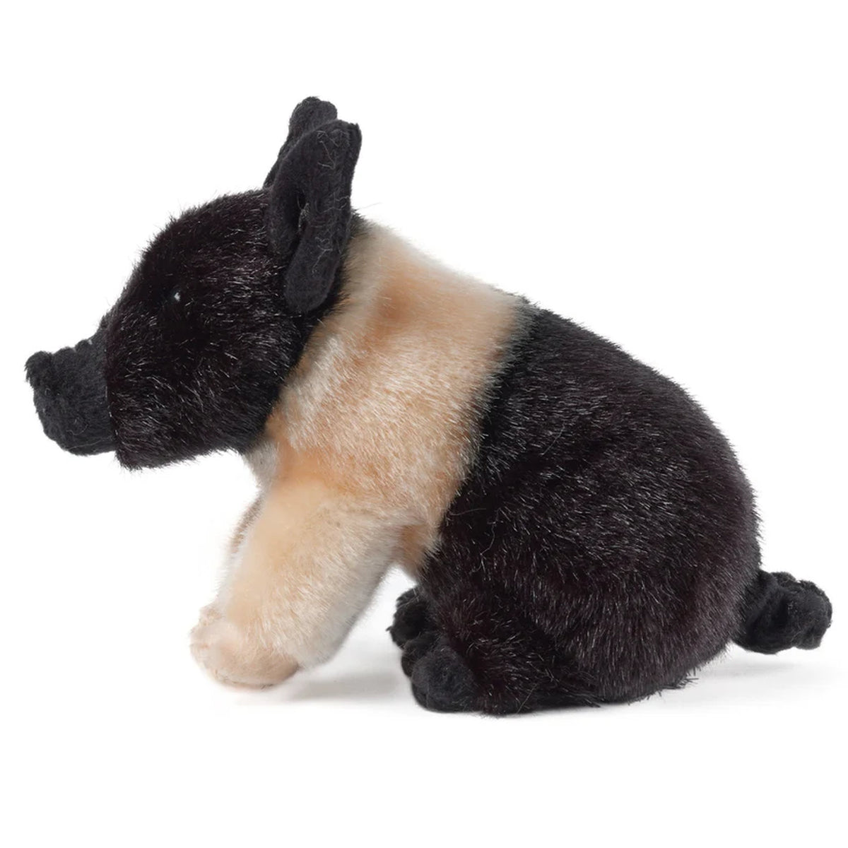 Living Nature 8 Inch Plush Black & Pink Piglet
