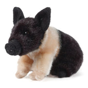 Living Nature 8 Inch Plush Black & Pink Piglet