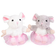 Living Nature 4 Inch Plush Play Tutu Mice Assorted Styles