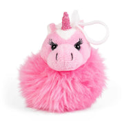 Living Nature 5 Inch Plush Clips Pom Pom Unicorn Assorted Styles