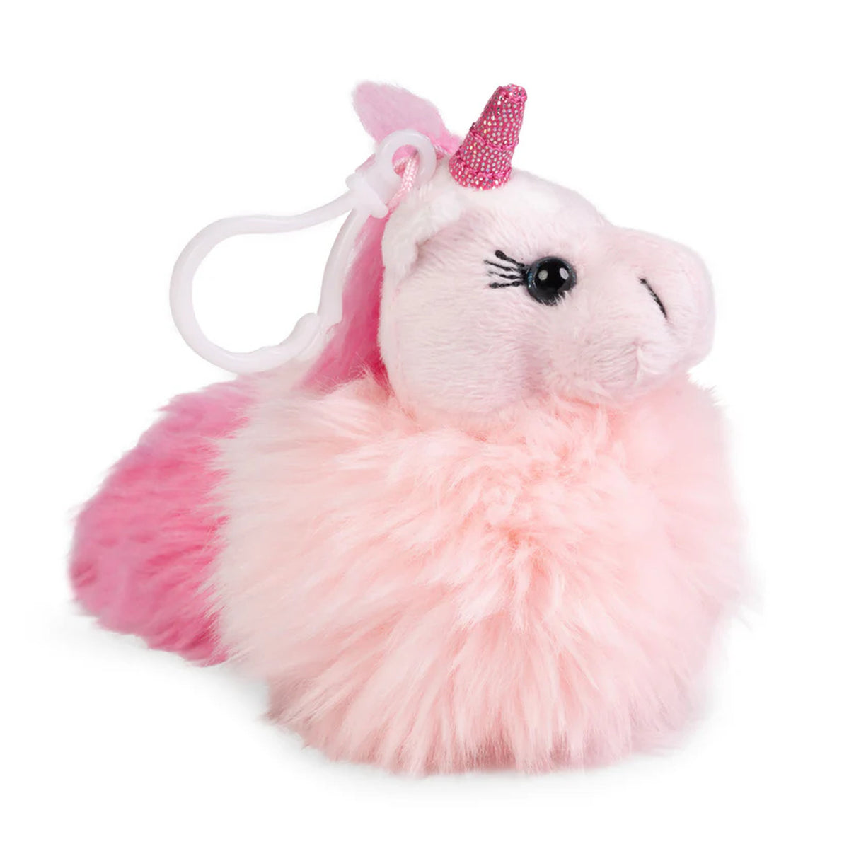 Living Nature 5 Inch Plush Clips Pom Pom Unicorn Assorted Styles