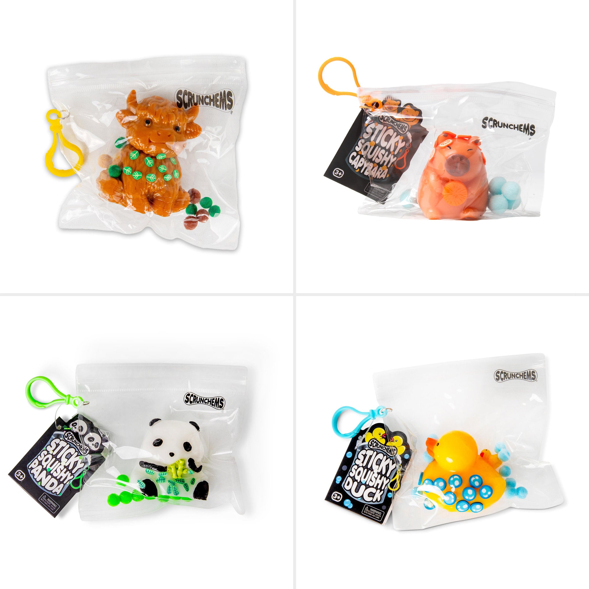 Scrunchems Sticky Squishy Animals Assorted Styles