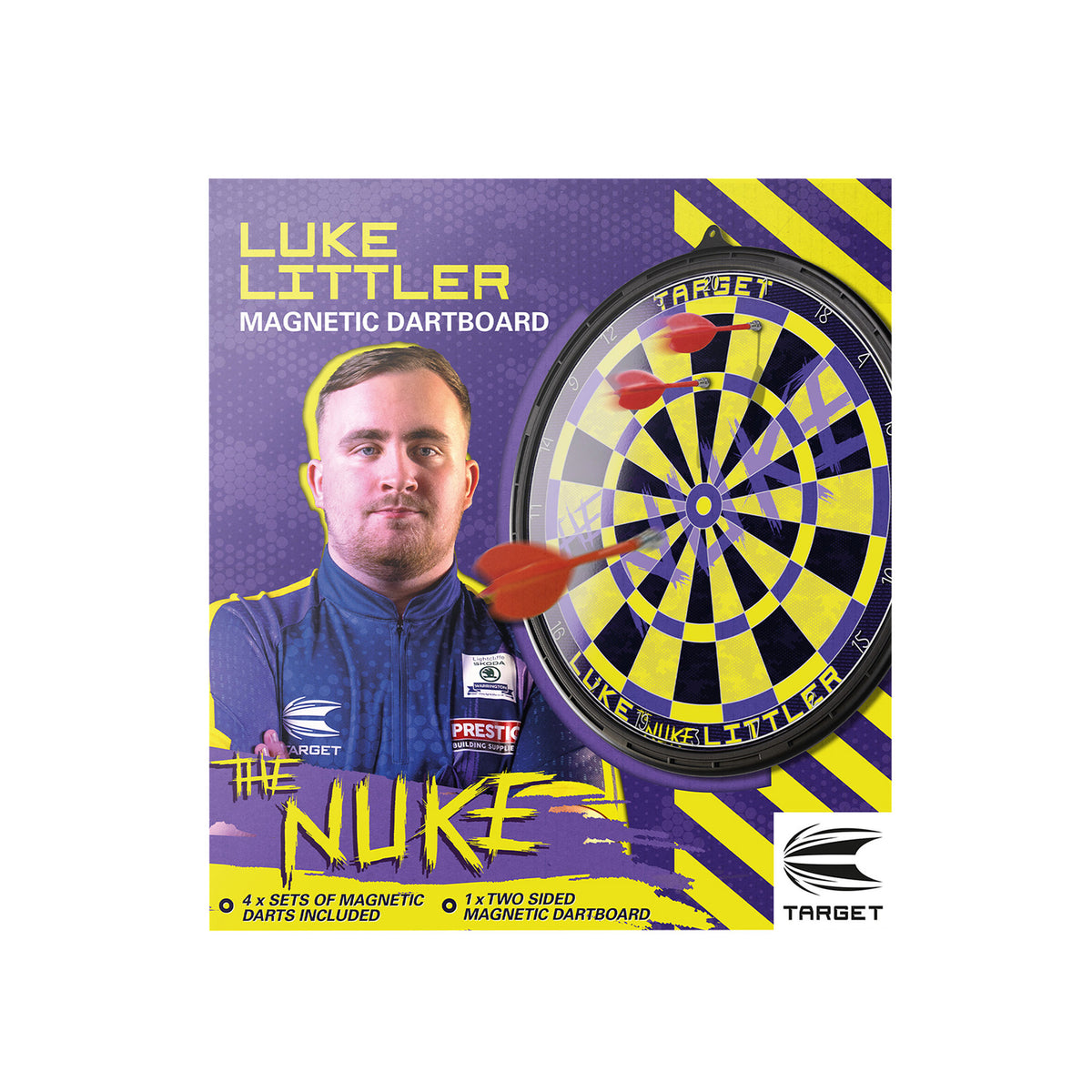 Target Luke "The Nuke" Litter Magnetic Dartboard Set