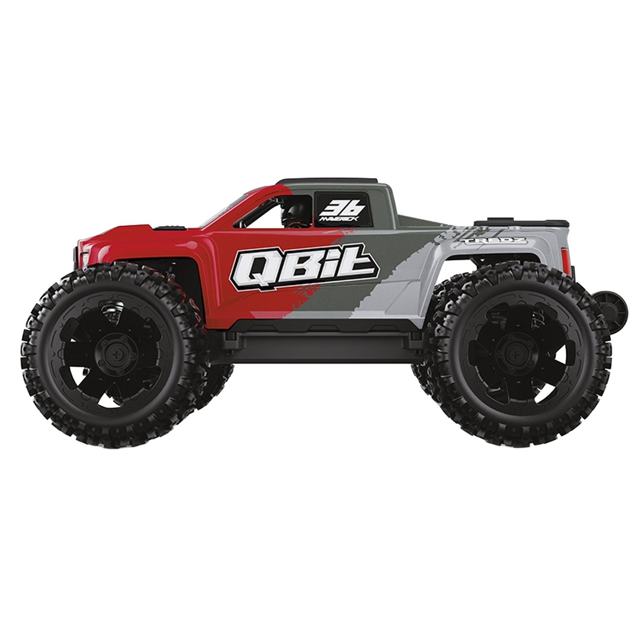 Maverick Remote Control QBIT 1:16 Monster Truck - Red
