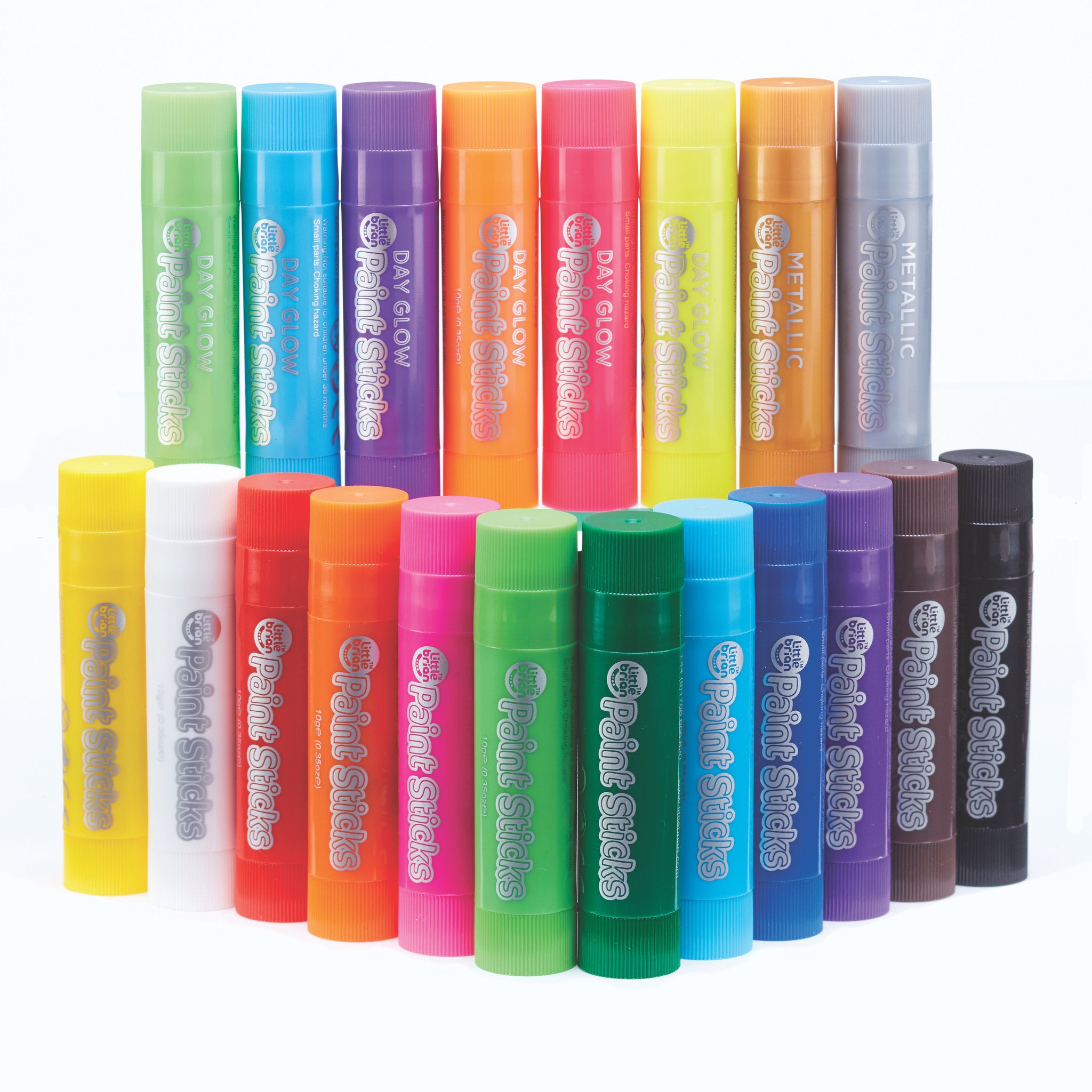 Little Brian Paint Sticks Bucket 20 Pack Assorted Styles