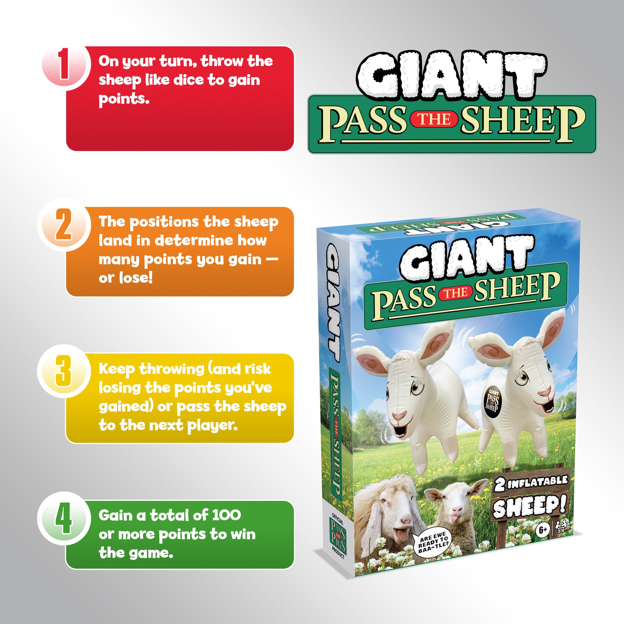 Pass The Sheep Giant Inflatable Party Game