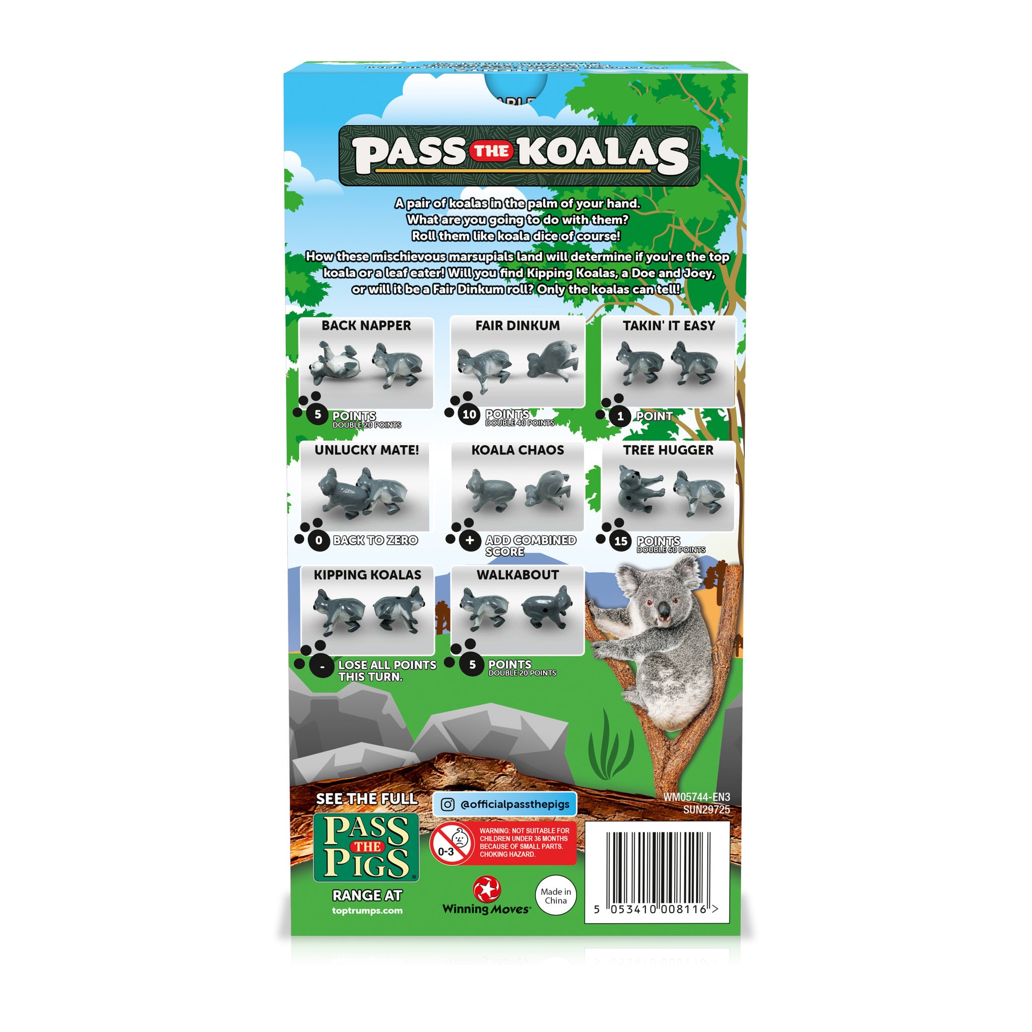 Pass The Koalas Game