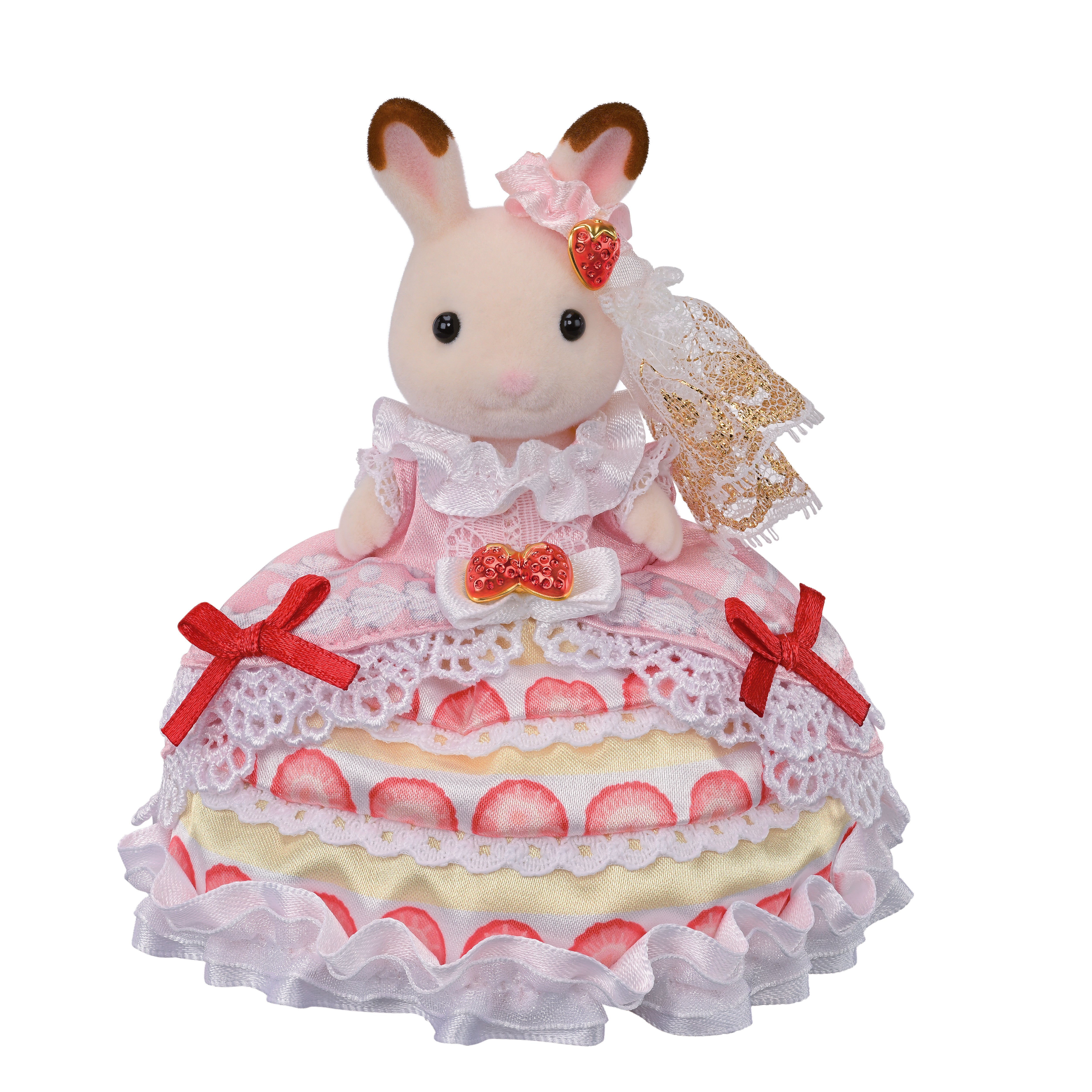 Sylvanian Families Freya's Birthday Celebration Strawberry Cake Dress