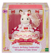 Sylvanian Families Freya's Birthday Celebration Strawberry Cake Dress