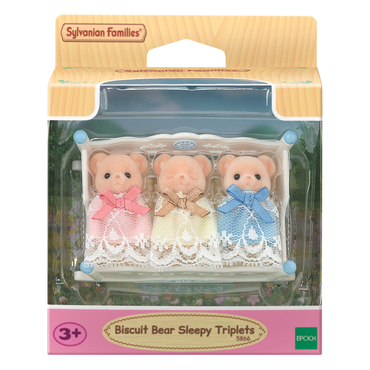 Sylvanian Families Biscuit Bear Sleepy Triplets