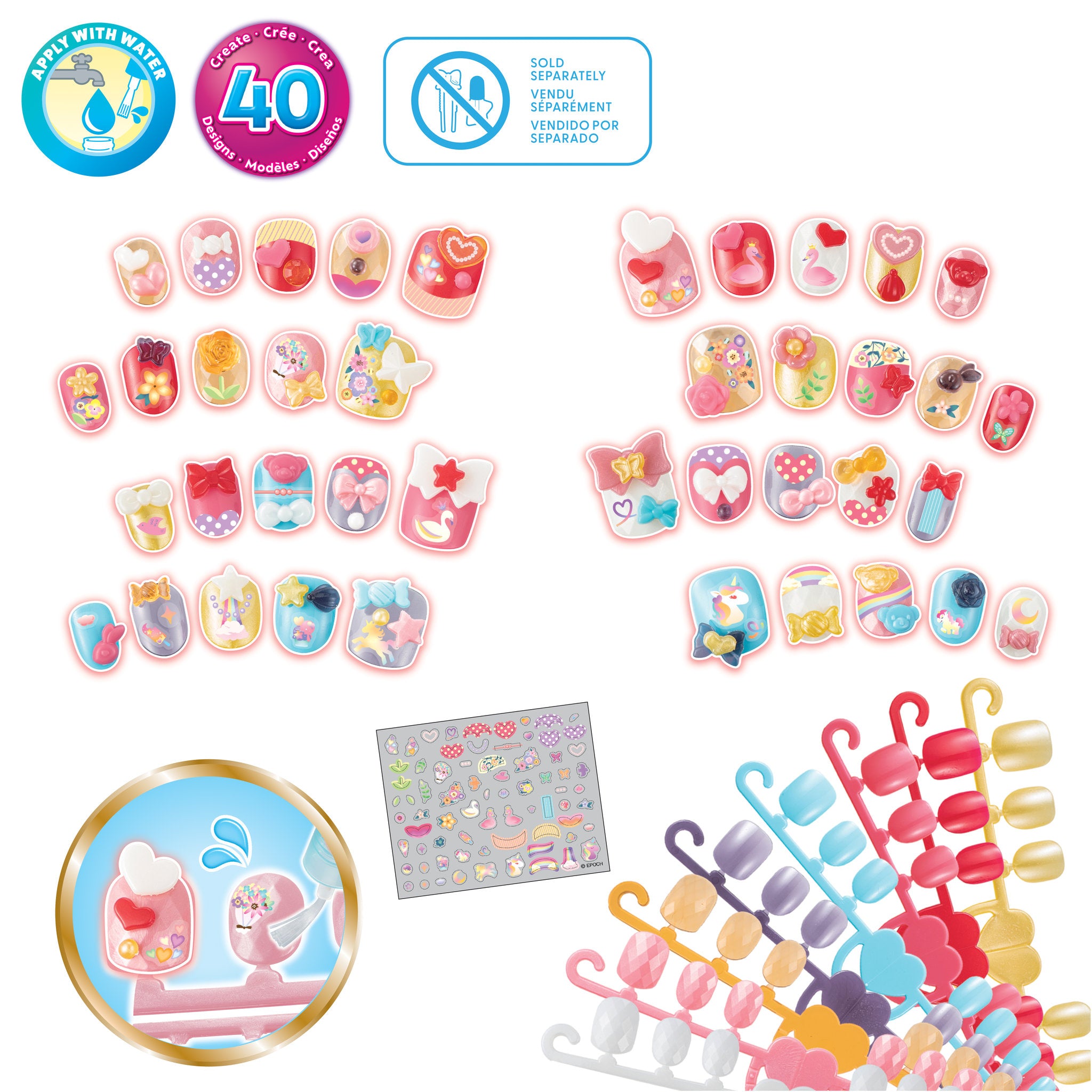 Aquabeads Nail Refill Kit - Hearts