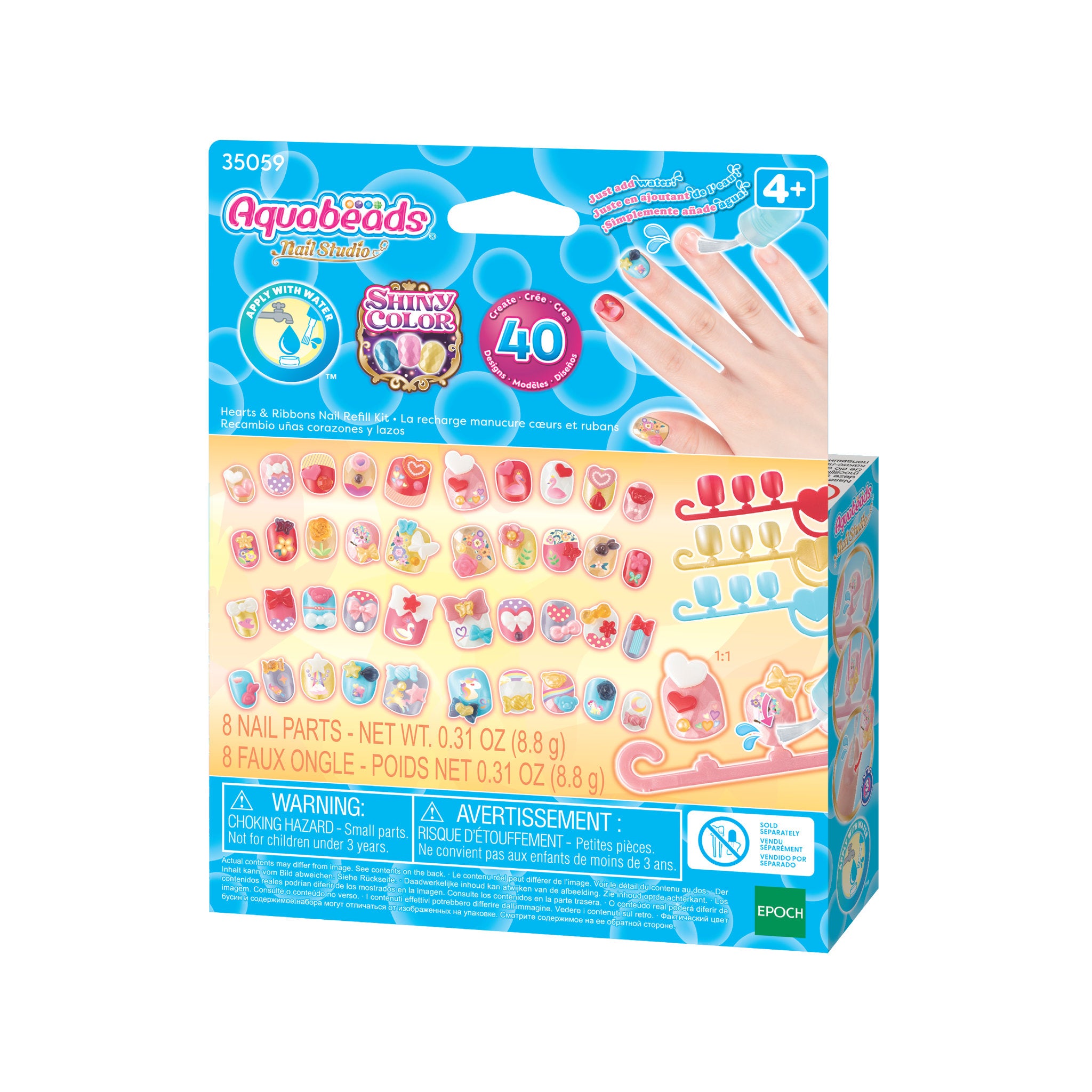 Aquabeads Nail Refill Kit - Hearts