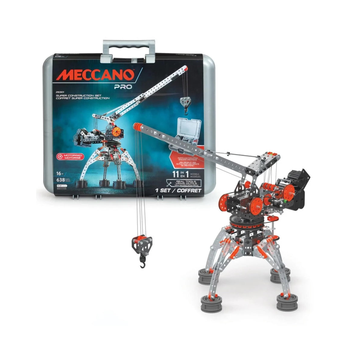 Meccano Pro 11-in-1 Super Construction Set