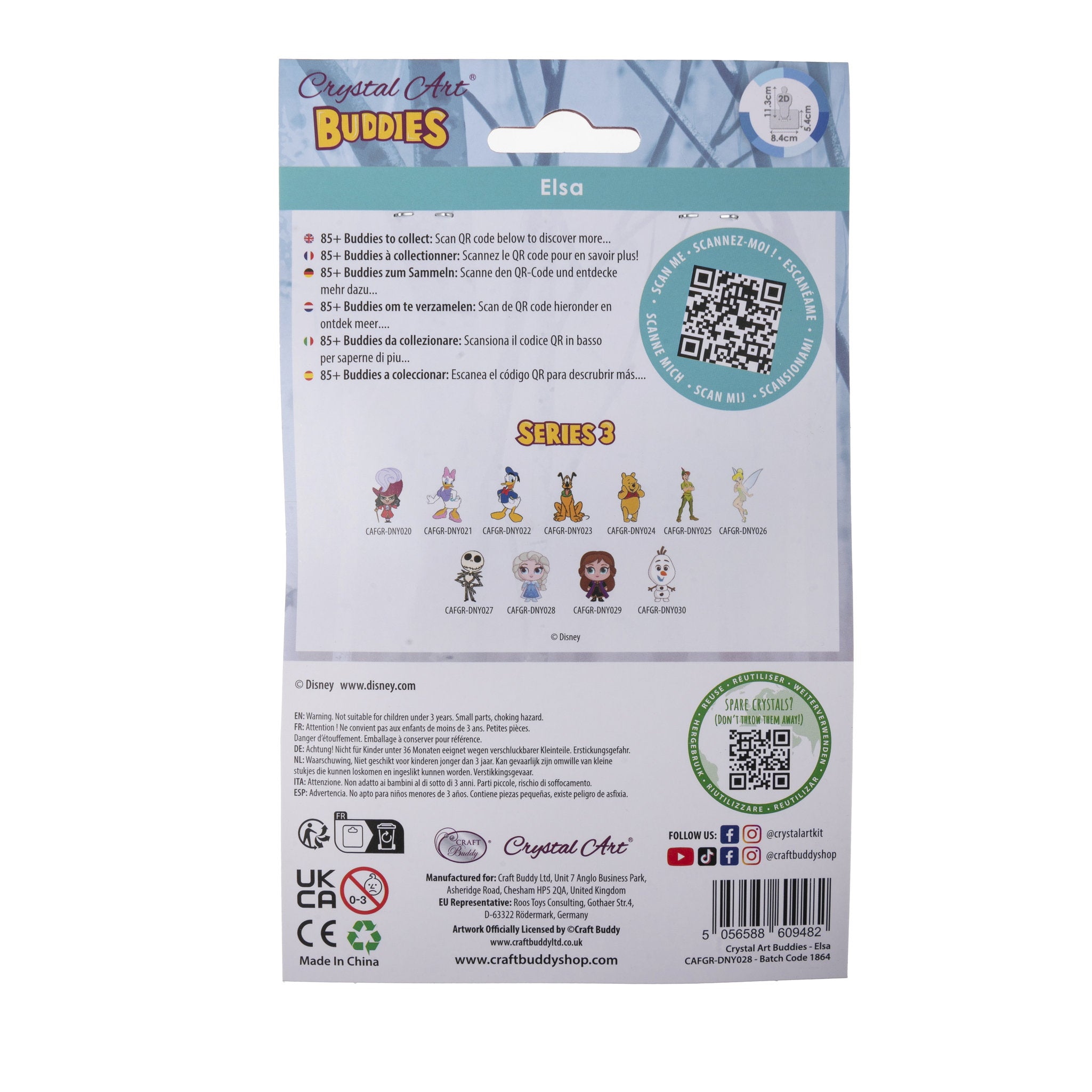Crystal Art Buddies - Elsa Crystal