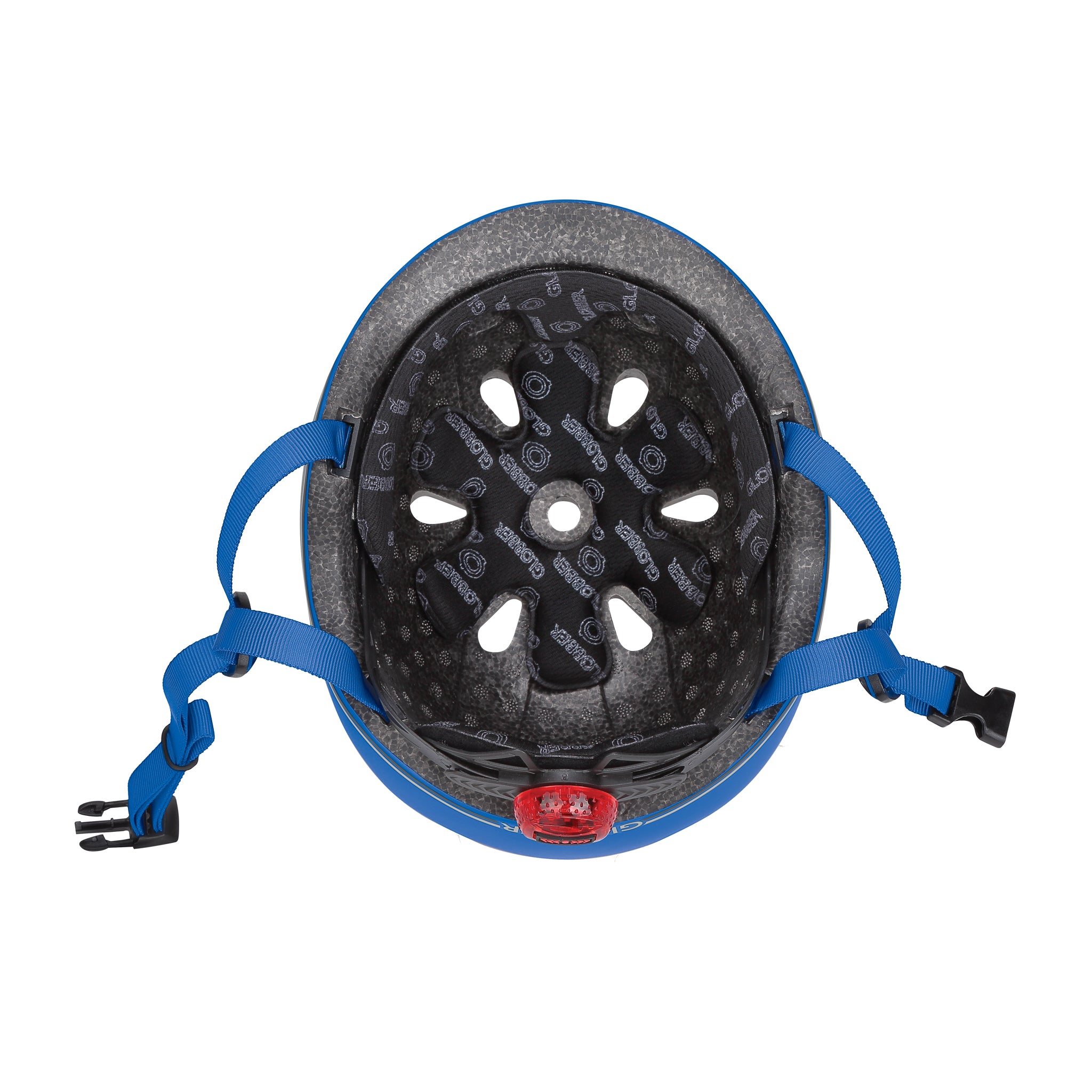 Globber Toddler Helmet With Flashing Led Light - Navy Blue
