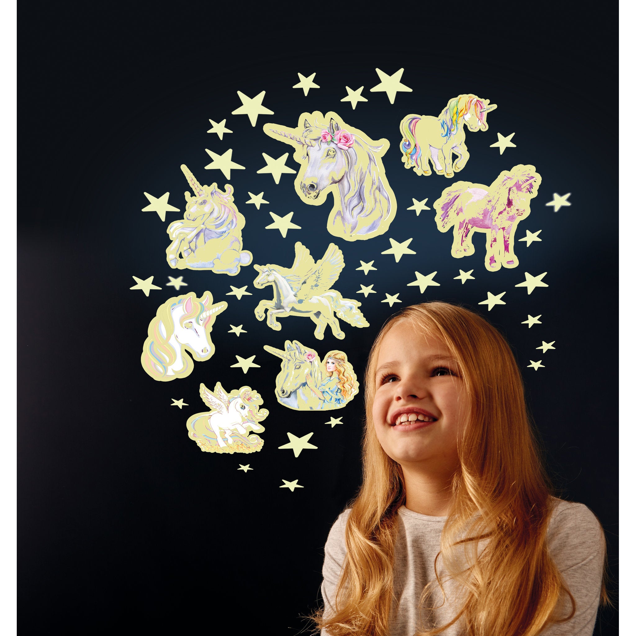 The Original Glow Stars 8 Unicorns & 35 Stars