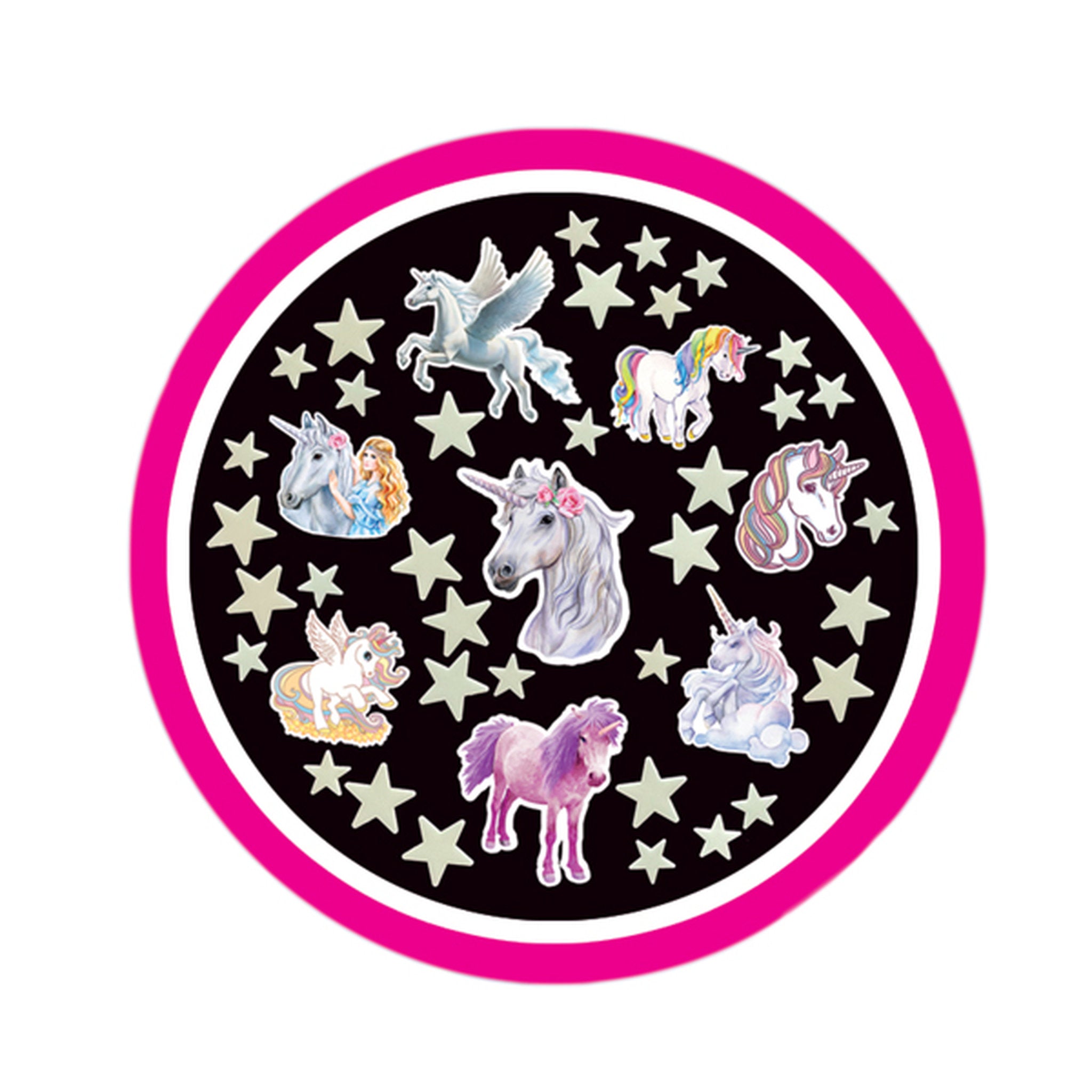 The Original Glow Stars 8 Unicorns & 35 Stars