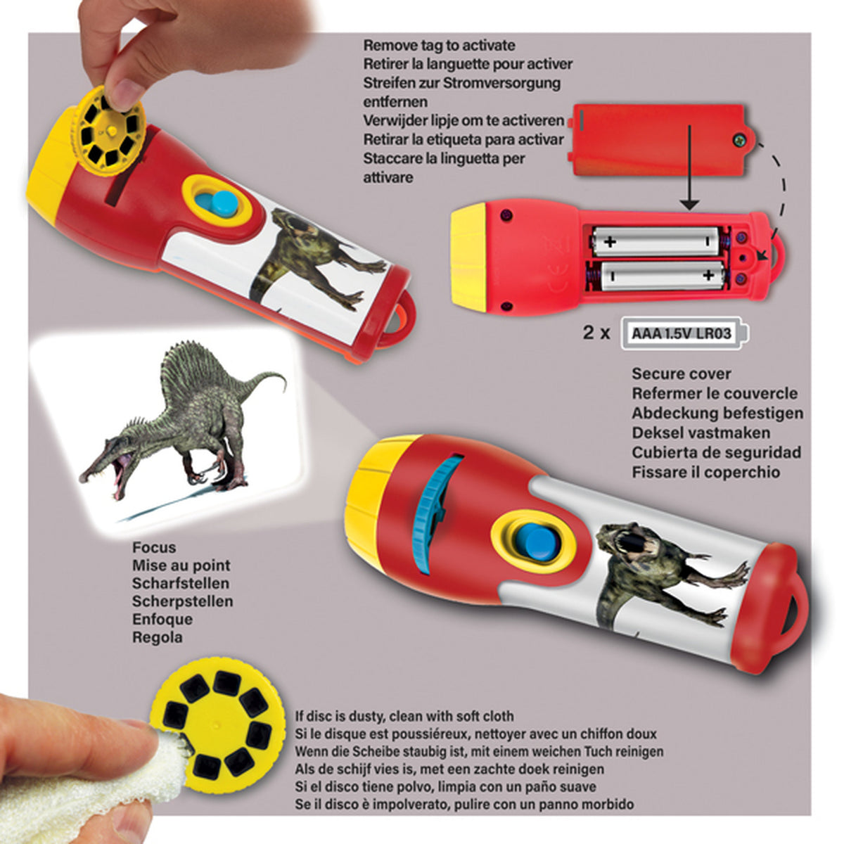 Brainstorm Dinosaur Torch & Projector