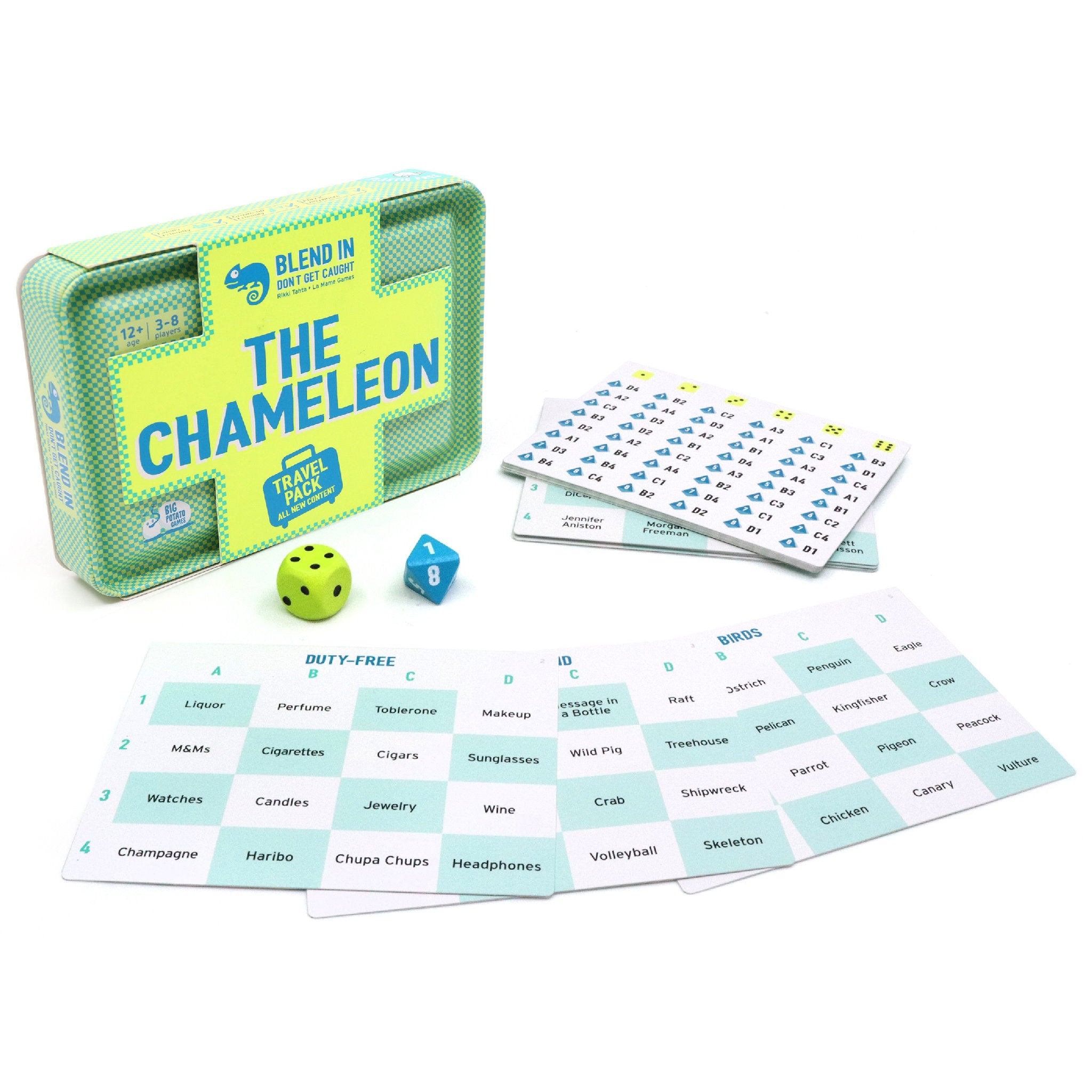 The Chameleon Board Game Travel Tin