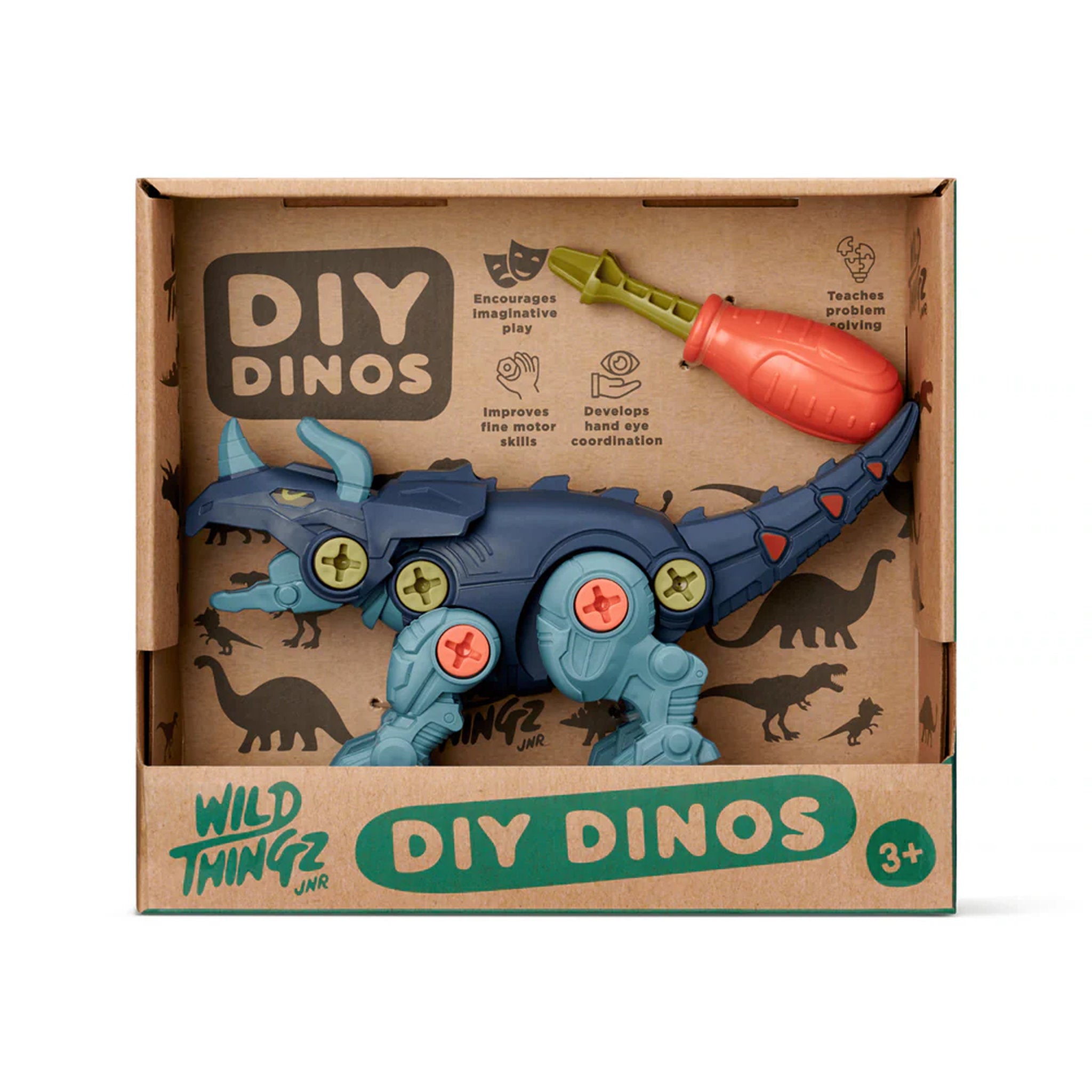 Johnco Wild Thingz DIY Dino Craft Kit - Triceratops