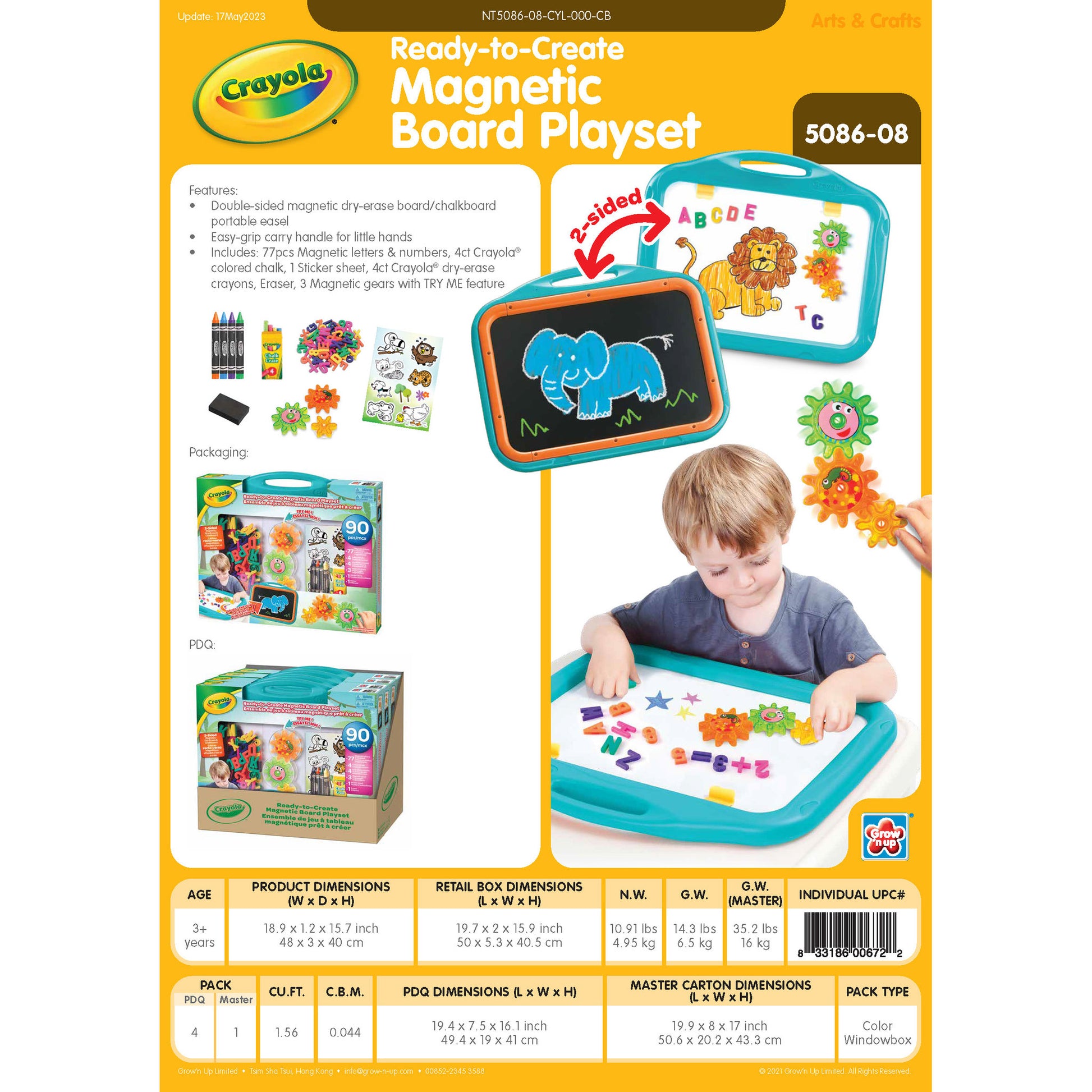Crayola Ready-To-Create Magnetic Board Playset - Toyworld Australia