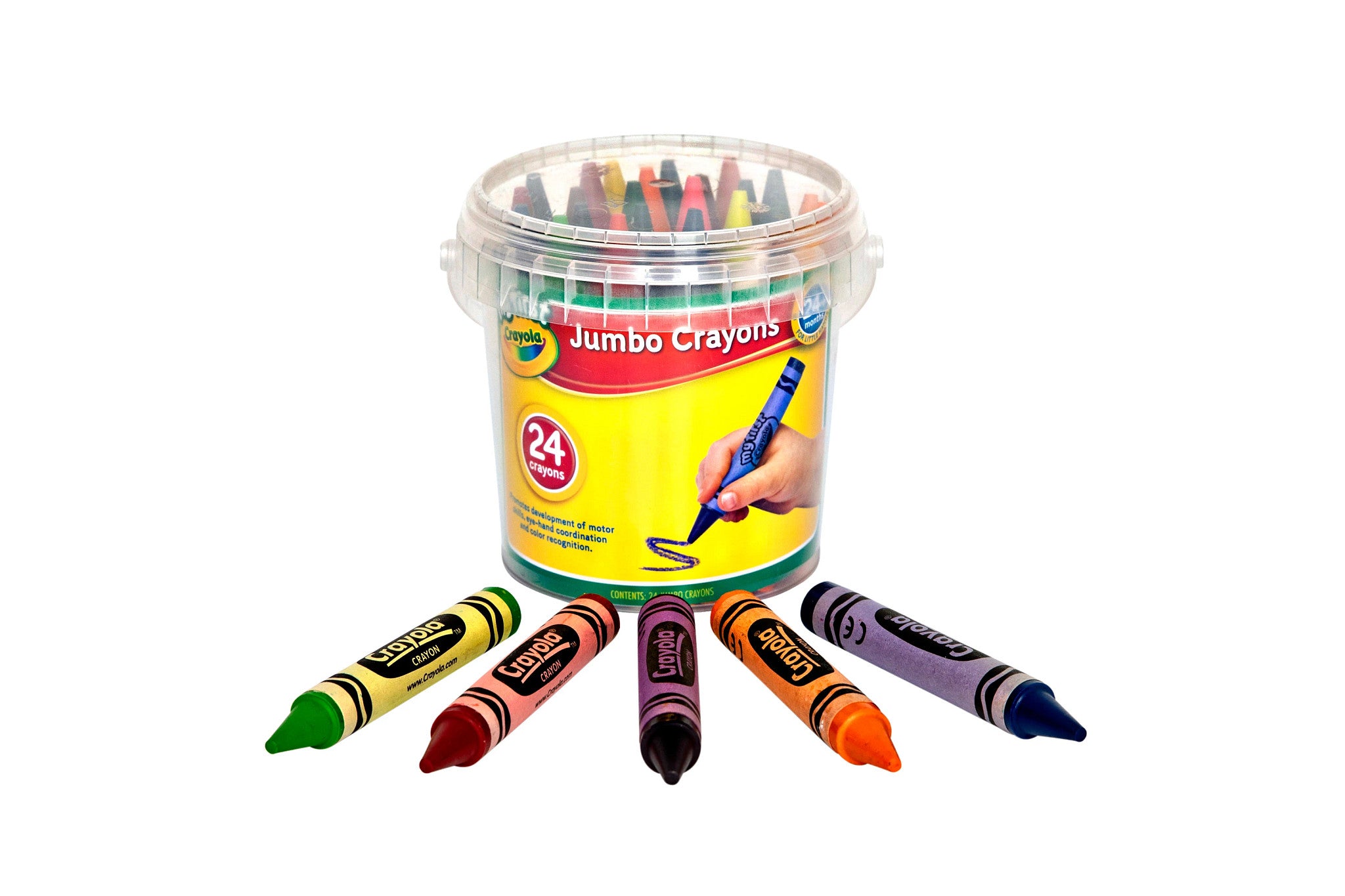 Crayola 24 Pack Jumbo Crayon In Container