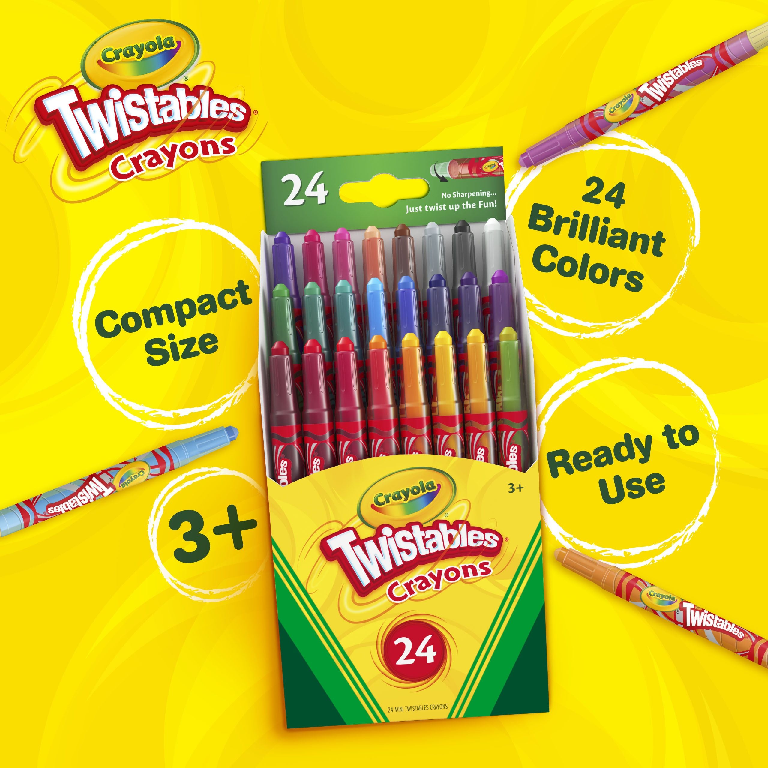Crayola Mini Twistables Crayons 24 Pack