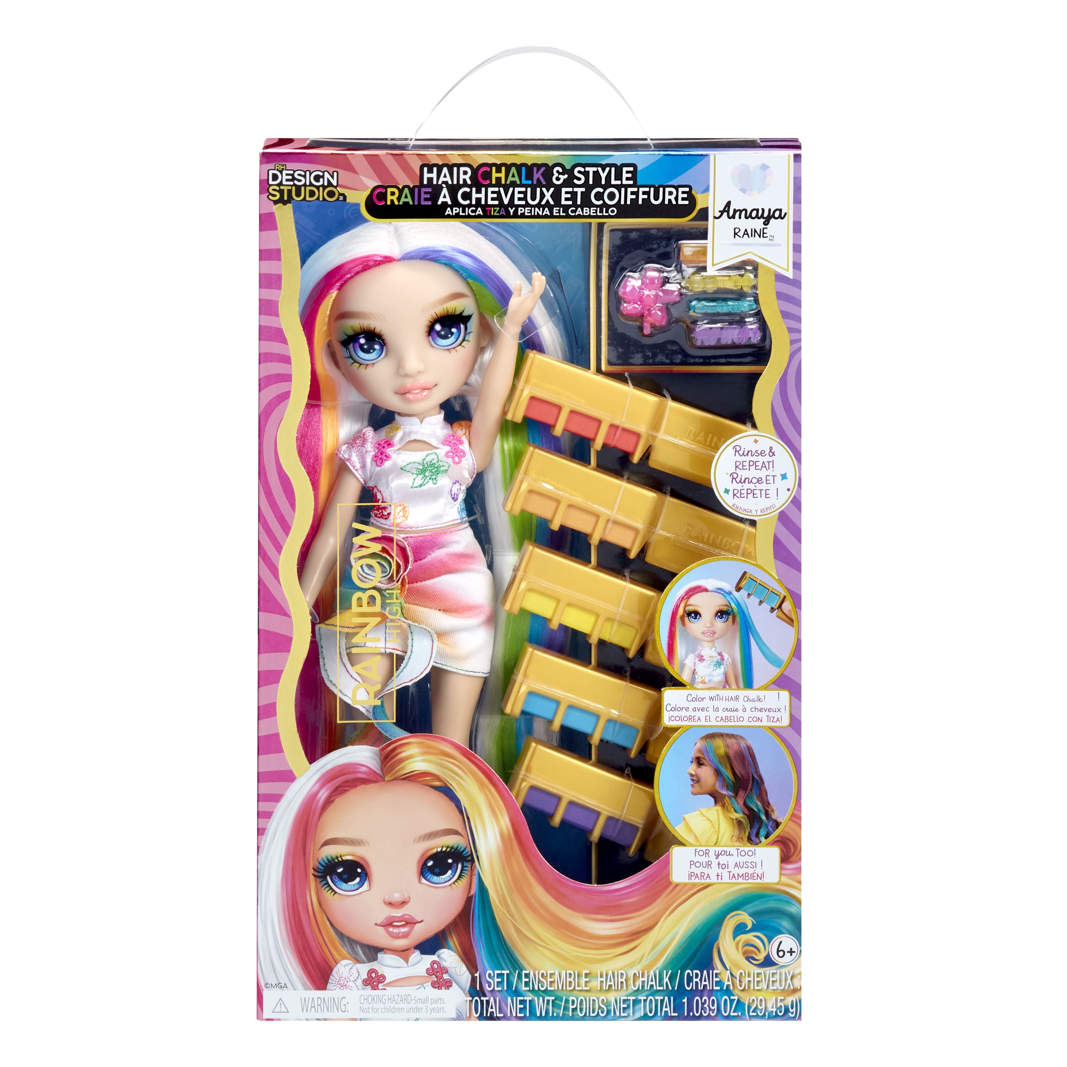 Rainbow High Hair Chalk & Style  Doll - Amaya