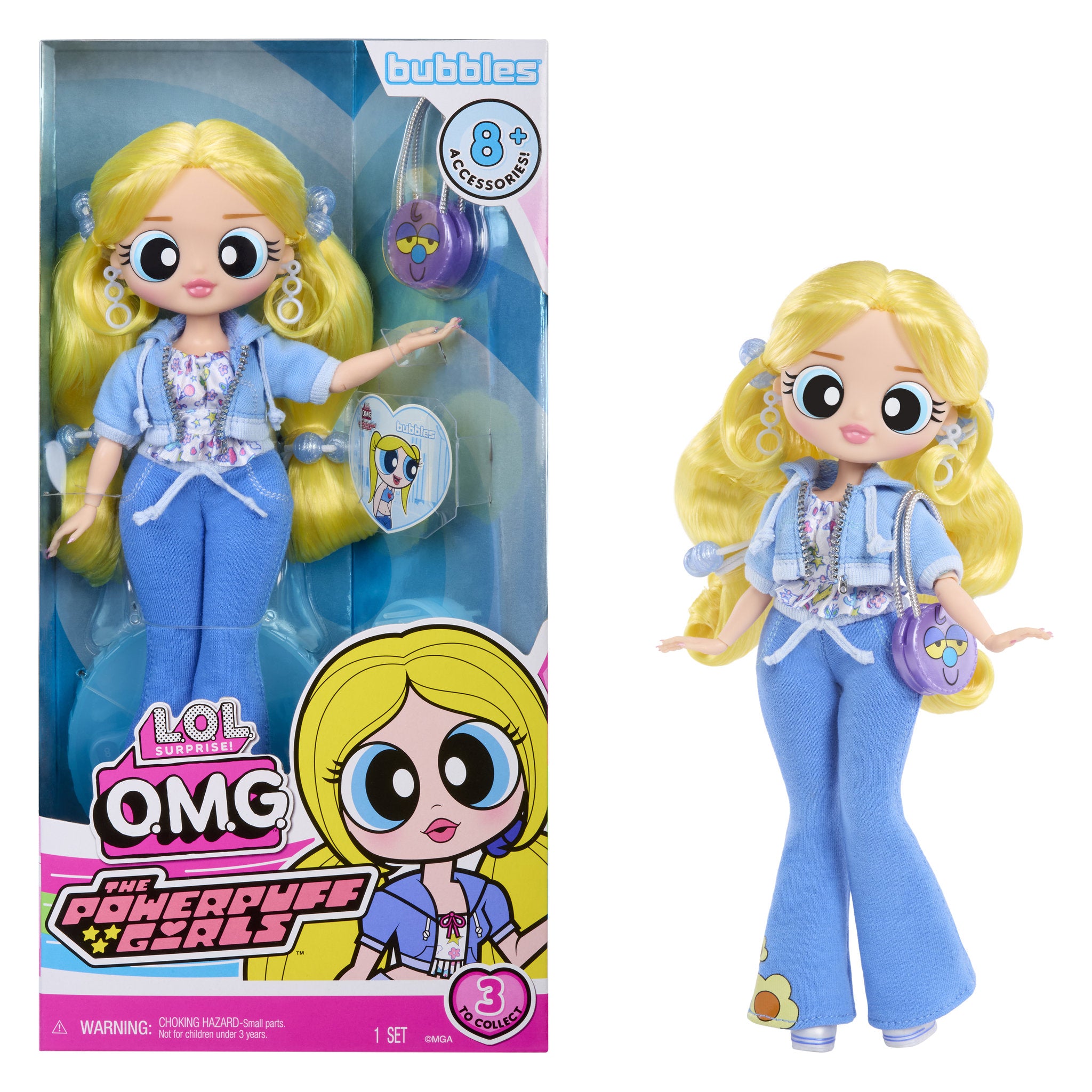 L.O.L Surprise OMG Powerpuff Doll - Bubbles