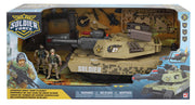 Soldier Force Light & Sound Armored Siege Tank Playset